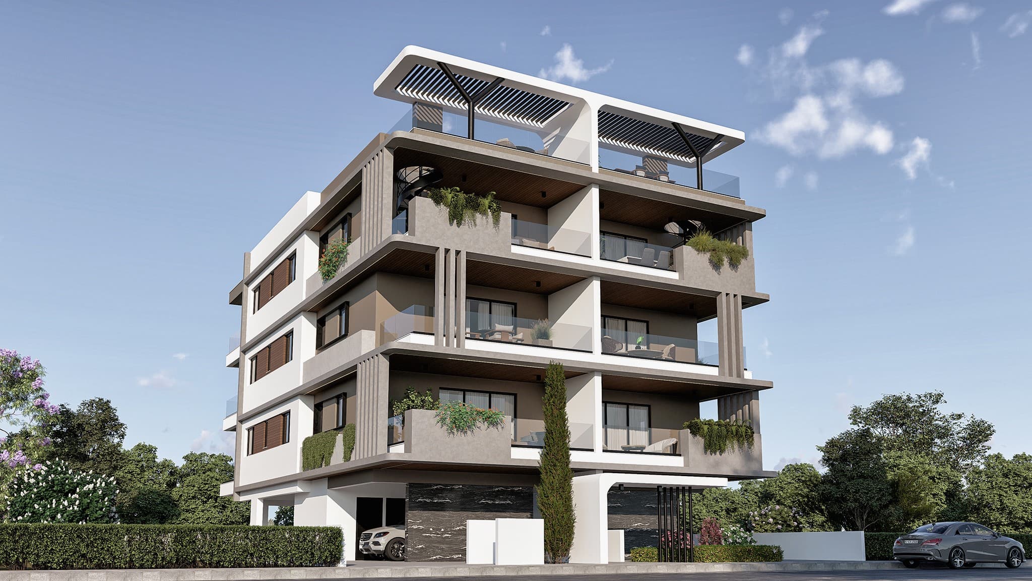 2-bedrooms apartments in Nicosia, Cyprus.