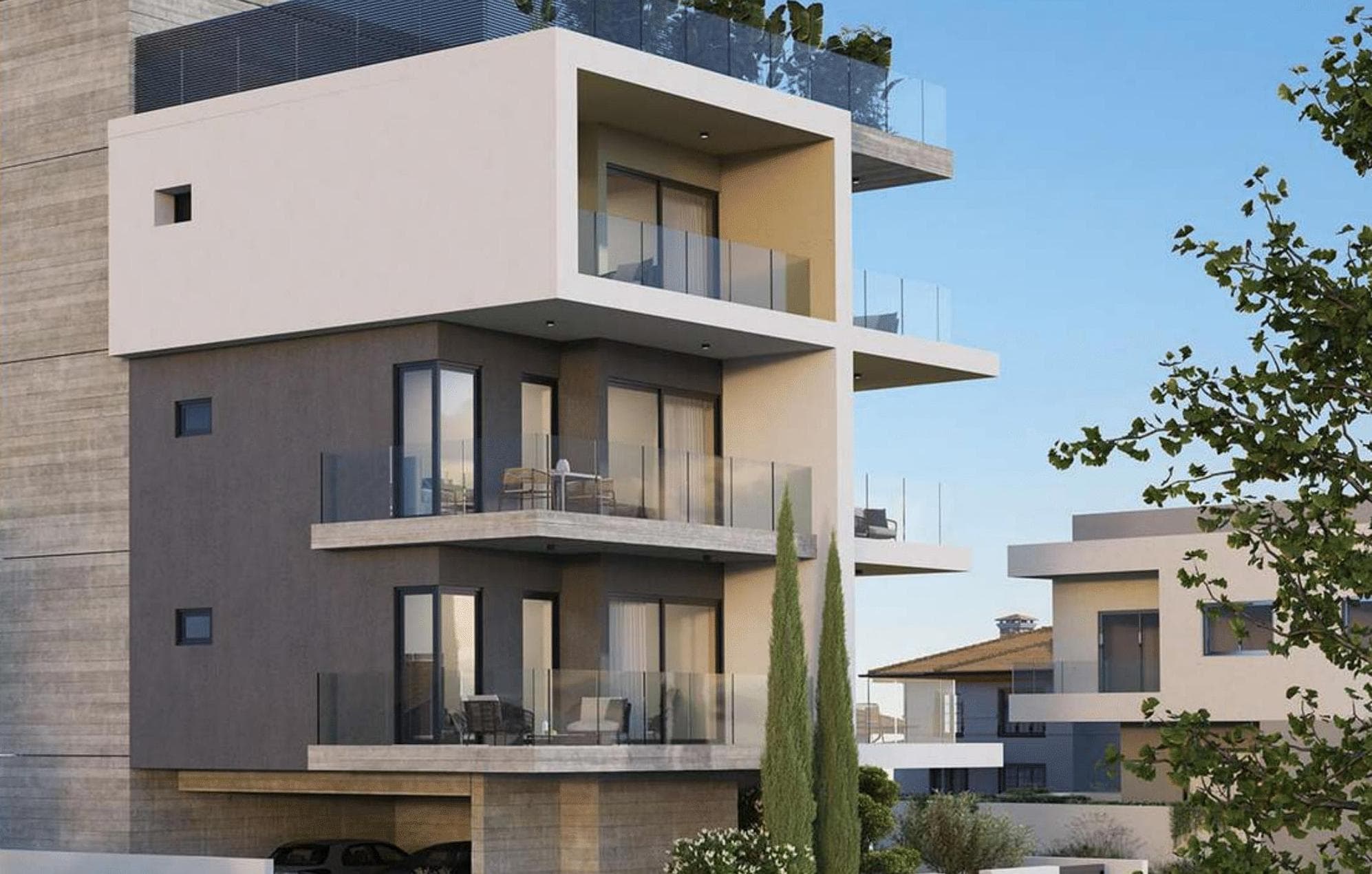 2-bedrooms apartments in Limassol, Cyprus.