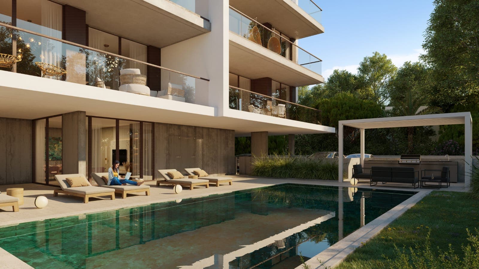 2-bedrooms apartments in Limassol, Cyprus.