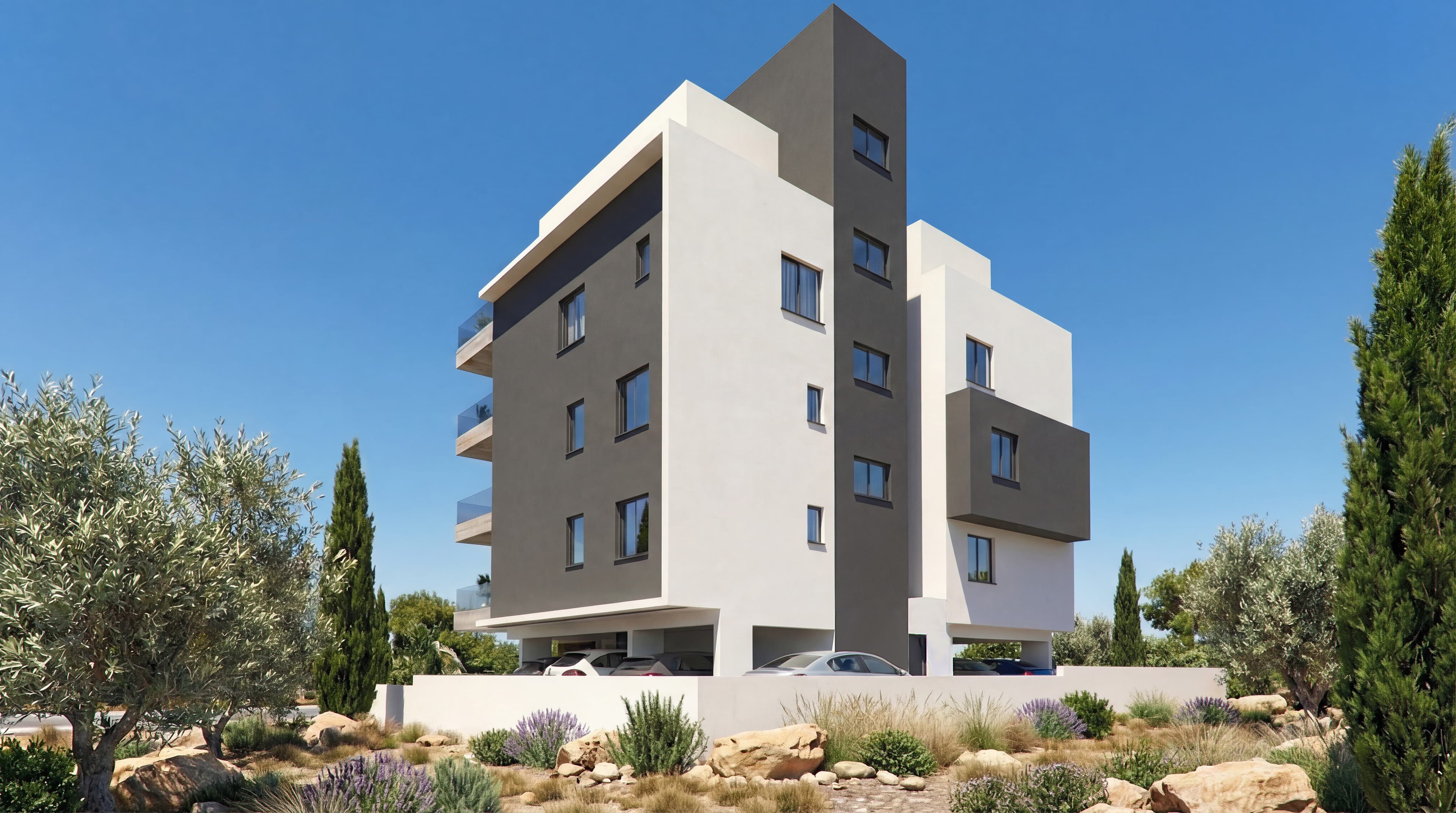 2-bedrooms apartments in Nicosia, Cyprus.