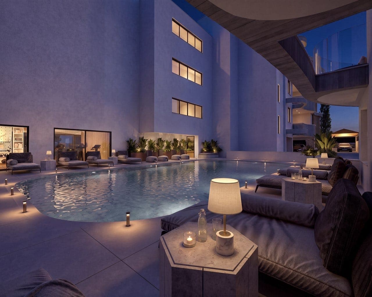 2-bedrooms apartments in Paphos, Cyprus.