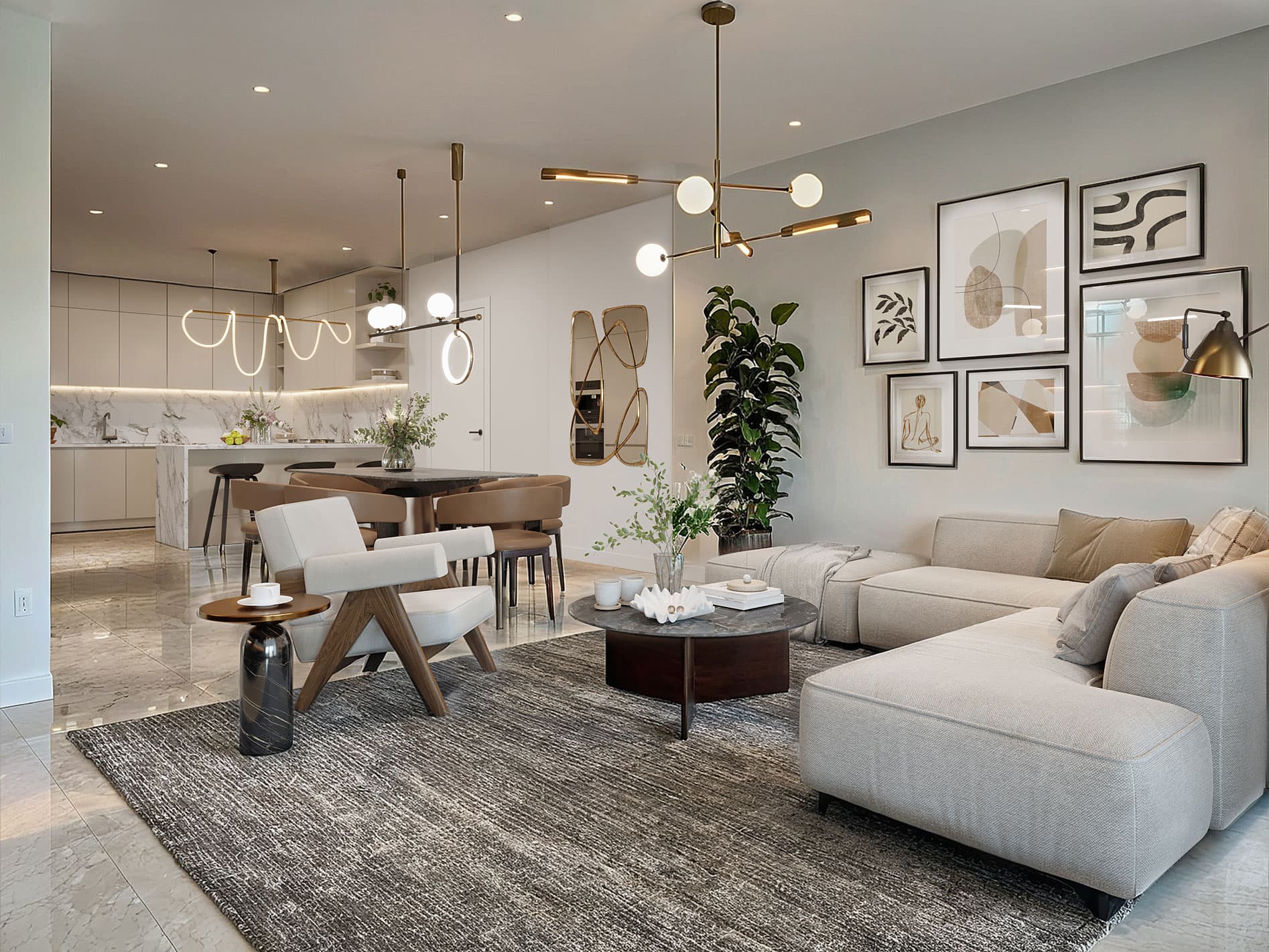3-bedrooms apartments in Limassol, Cyprus.