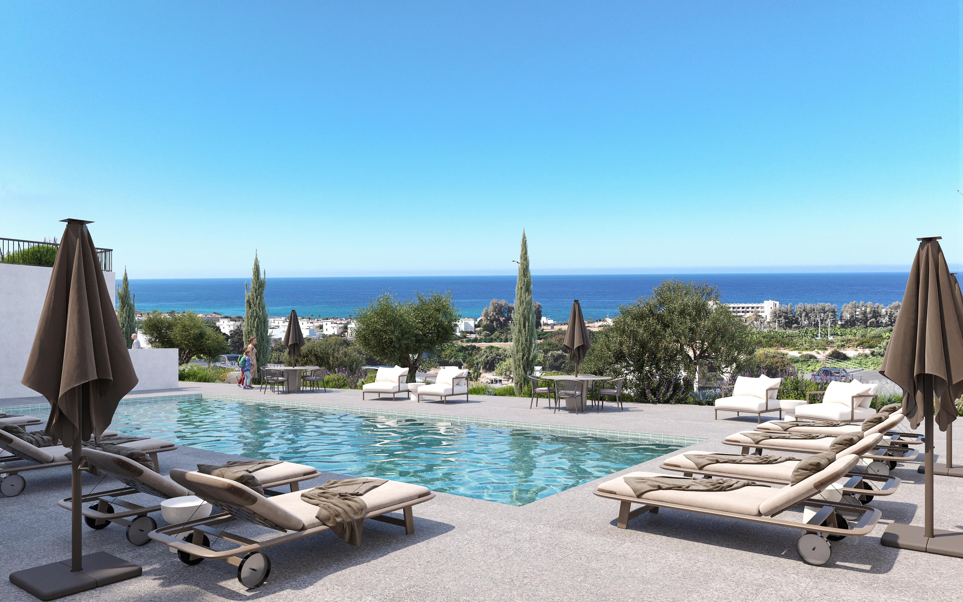 2-bedrooms apartments in Paphos, Cyprus.
