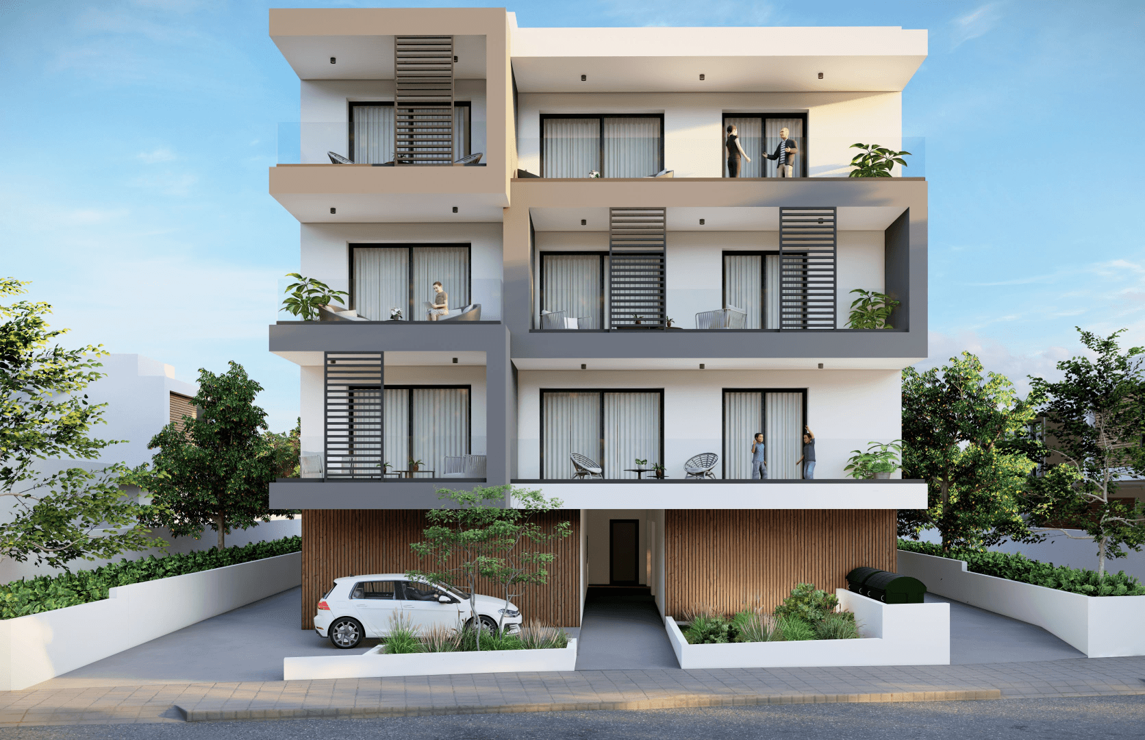 2-bedrooms apartments in Larnaca, Cyprus.