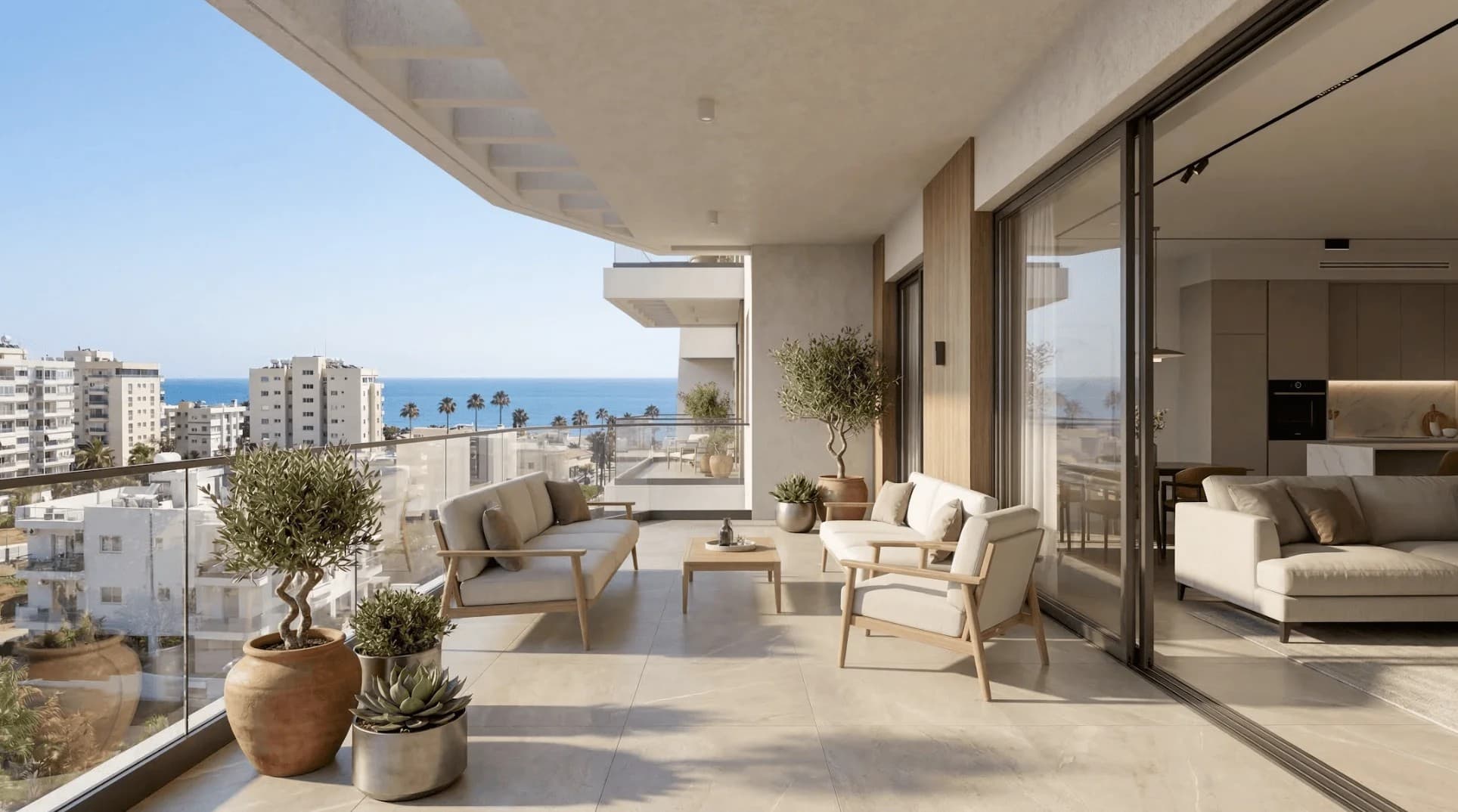 2-bedrooms apartments in Limassol, Cyprus.