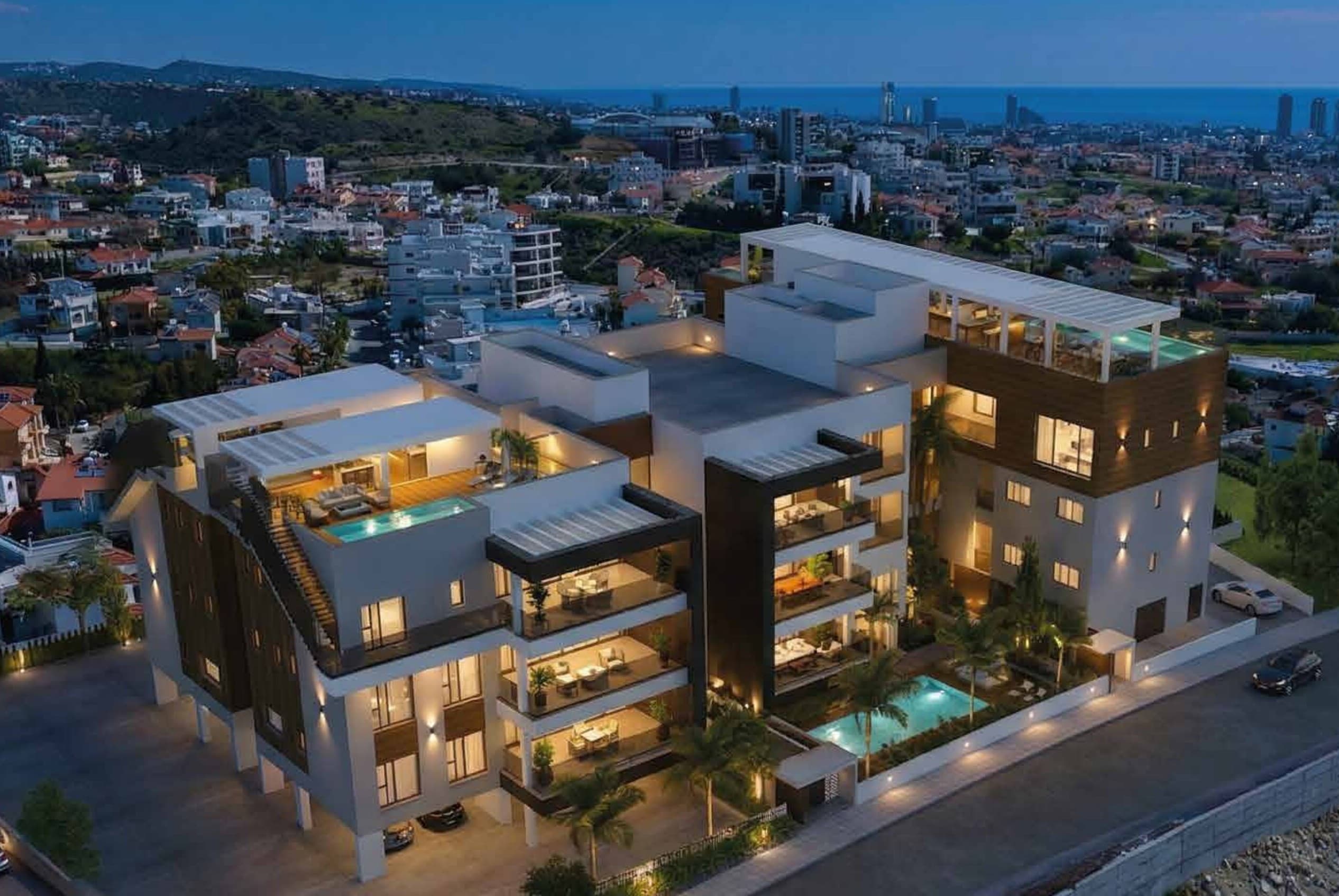 3-bedrooms apartments in Limassol, Cyprus.