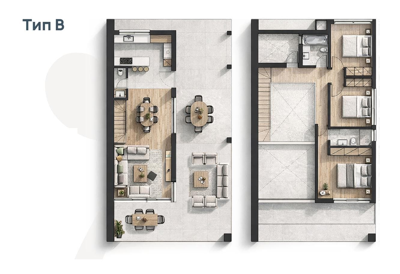 3-bedrooms house in Limassol, Cyprus.