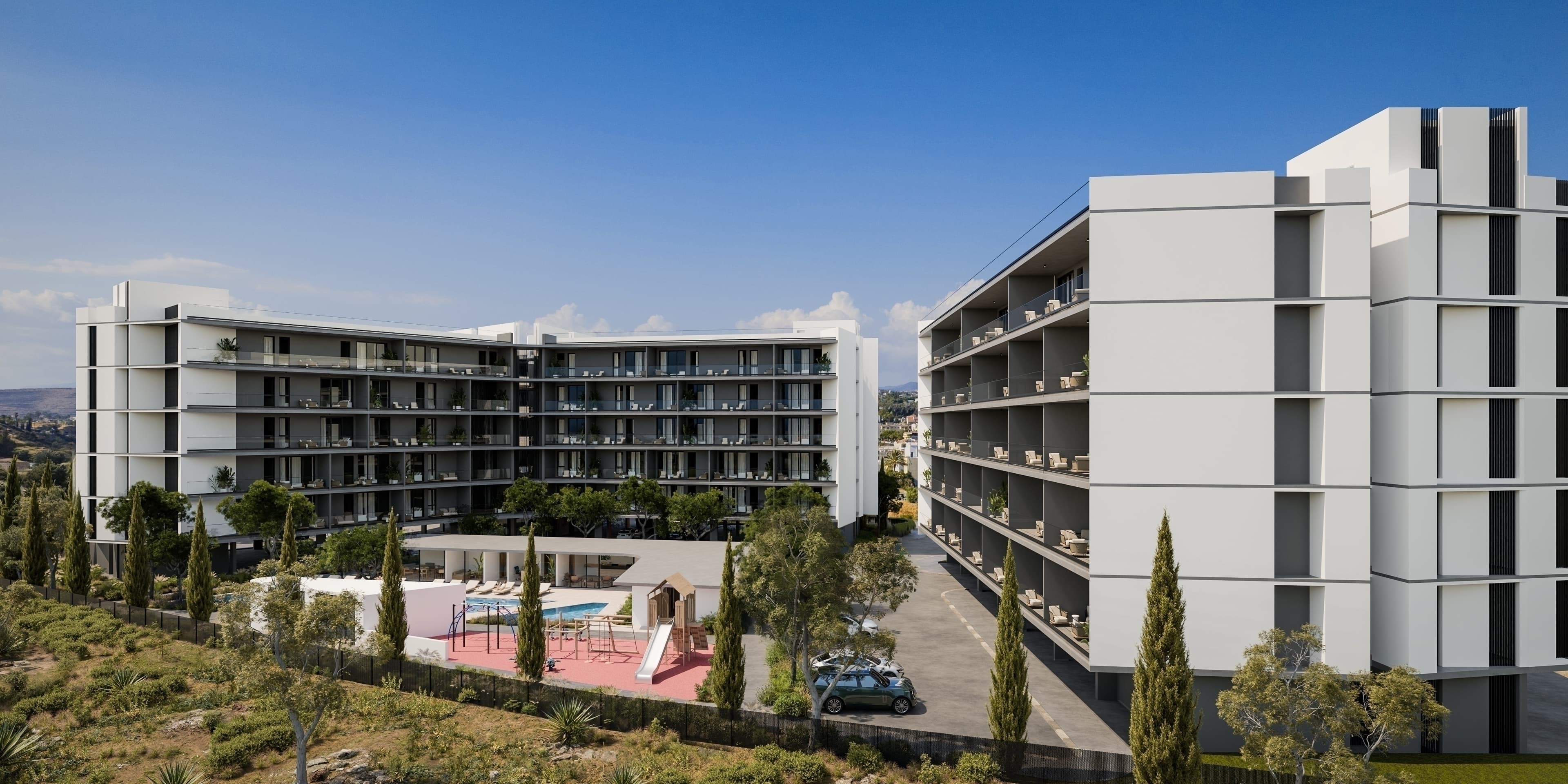2-bedrooms apartments in Limassol, Cyprus.