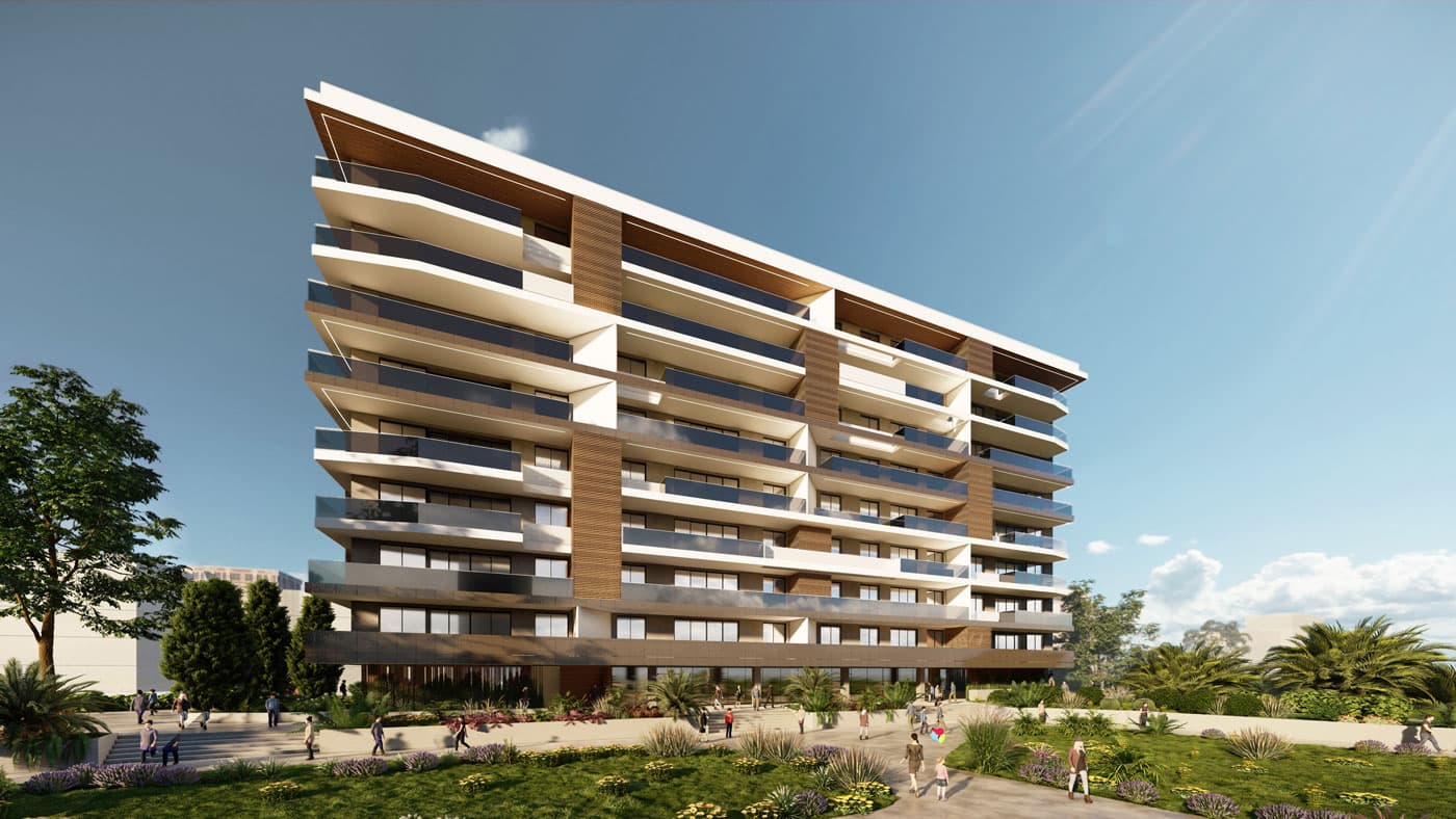 2-bedrooms apartments in Nicosia, Cyprus.