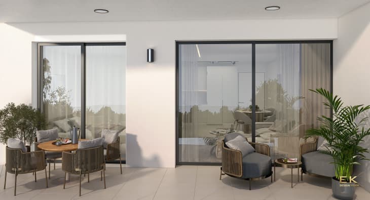 2-bedrooms apartments in Nicosia, Cyprus.