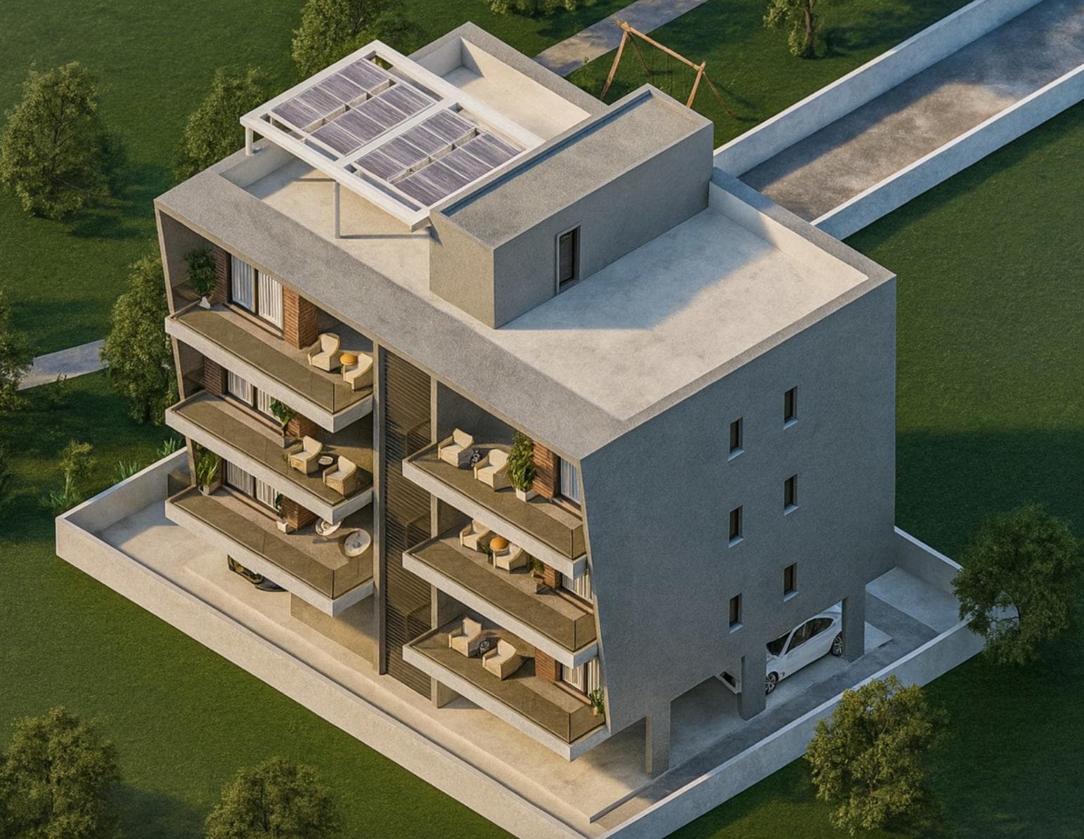 2-bedrooms apartments in Paphos, Cyprus.