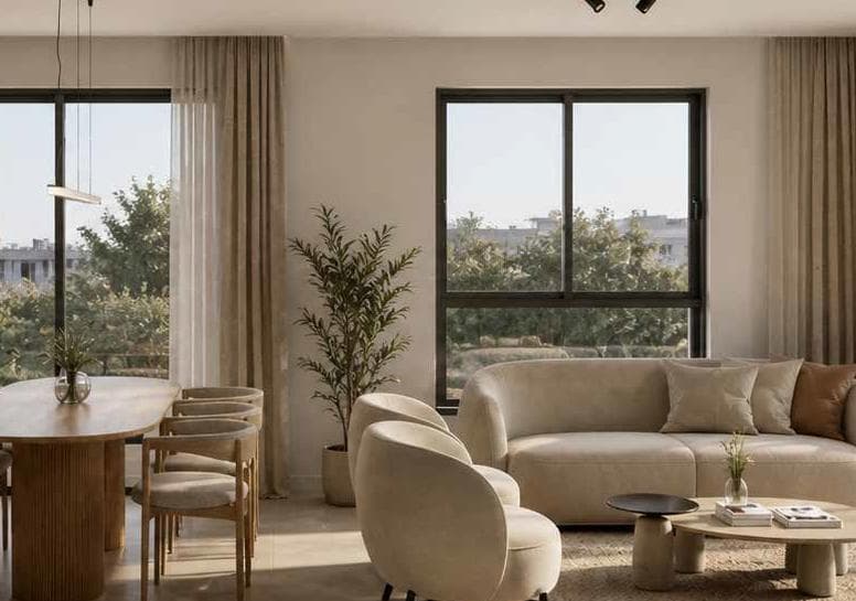 3-bedrooms apartments in Nicosia, Cyprus.