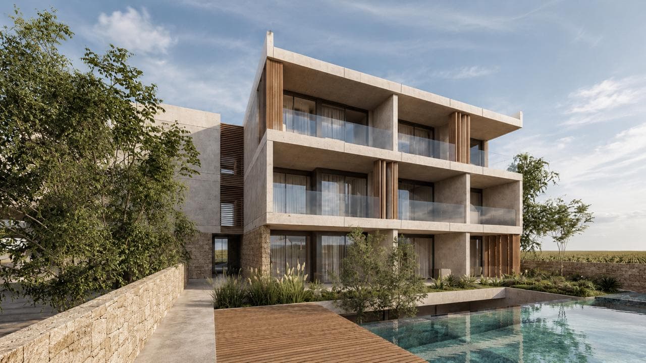 1-bedrooms apartments in Paphos, Cyprus.