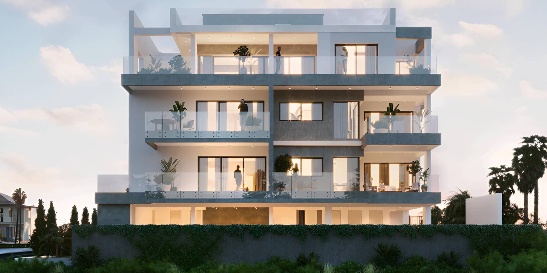 3-bedrooms apartments in Limassol, Cyprus.