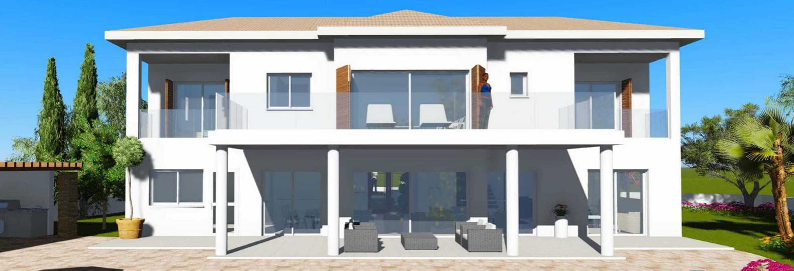 4-bedrooms house in Paphos, Cyprus.