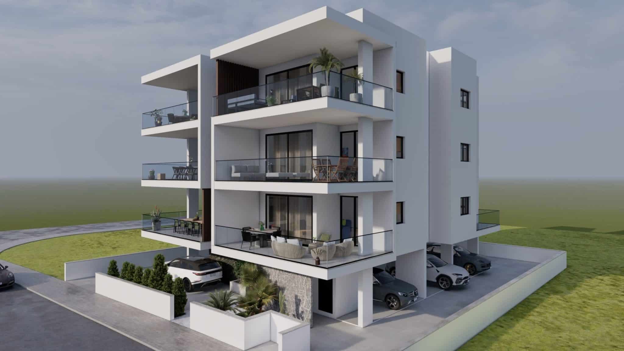 2-bedrooms apartments in Nicosia, Cyprus.