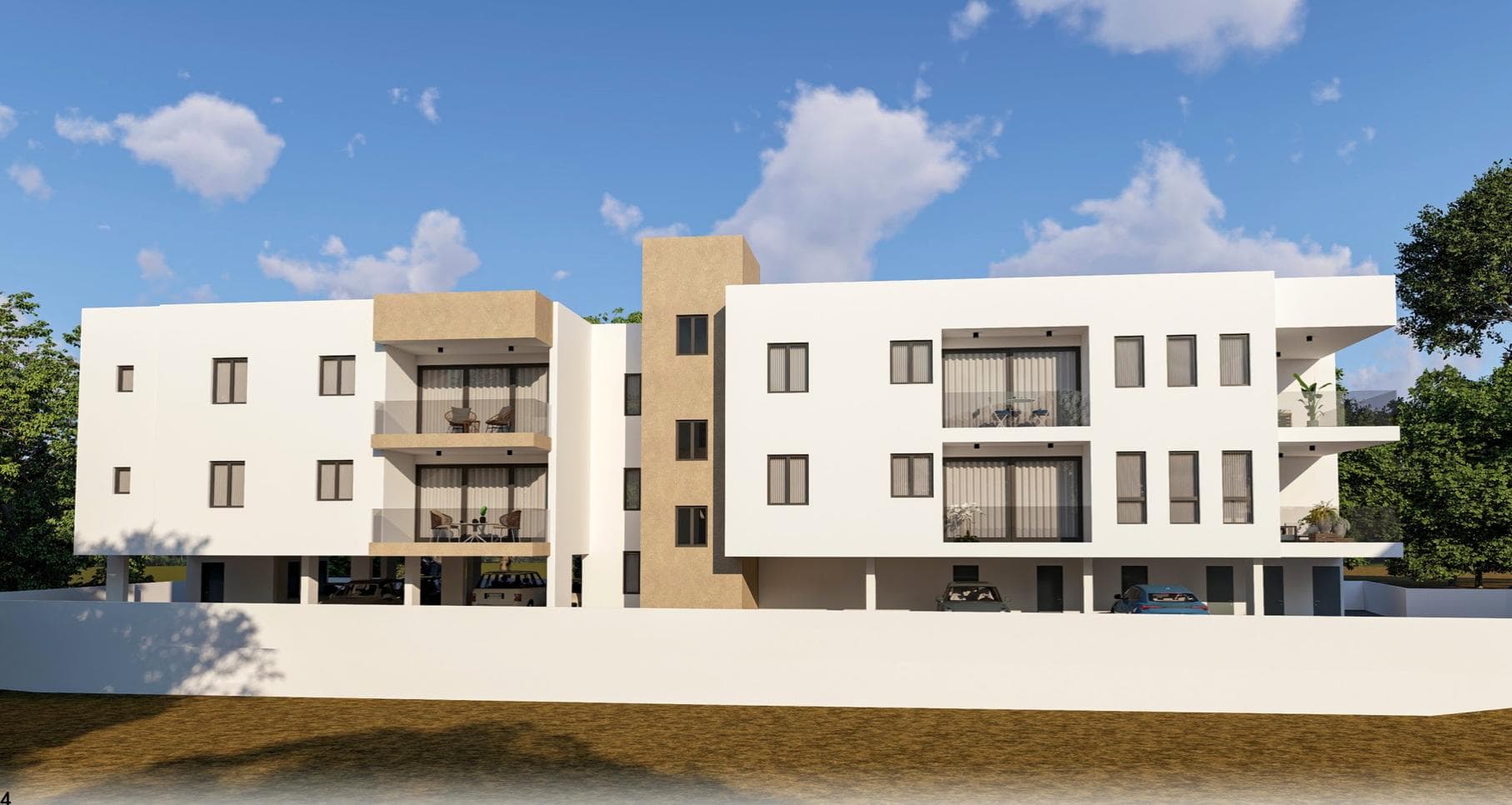 3-bedrooms apartments in Nicosia, Cyprus.