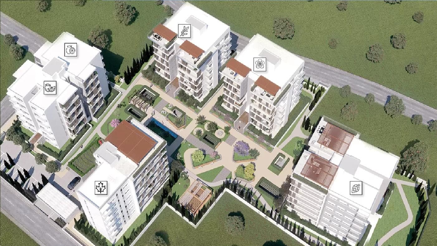 3-bedrooms apartments in Nicosia, Cyprus.