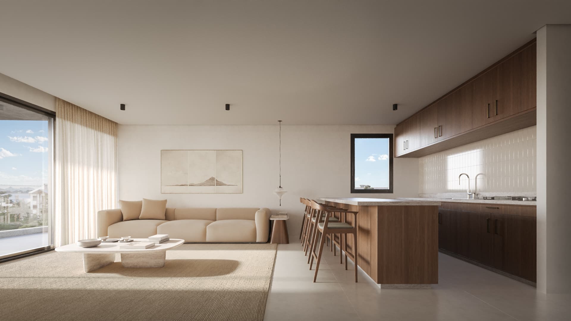 2-bedrooms apartments in Nicosia, Cyprus.