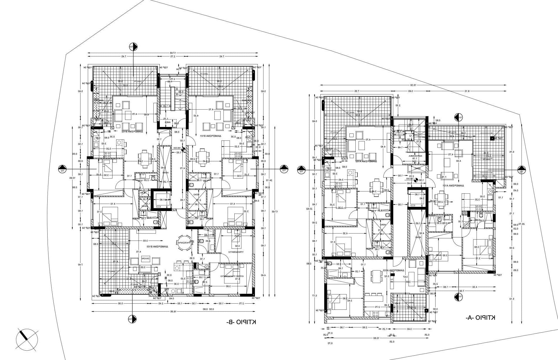 2-bedrooms apartments in Nicosia, Cyprus.
