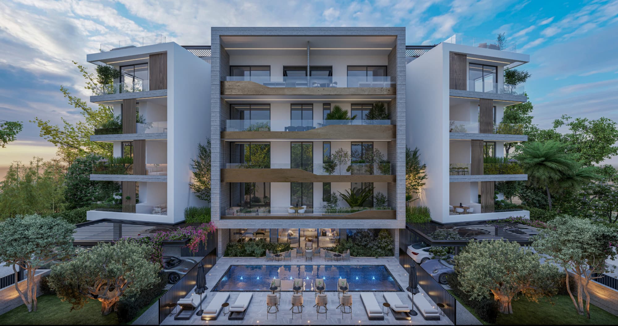 2-bedrooms apartments in Limassol, Cyprus.