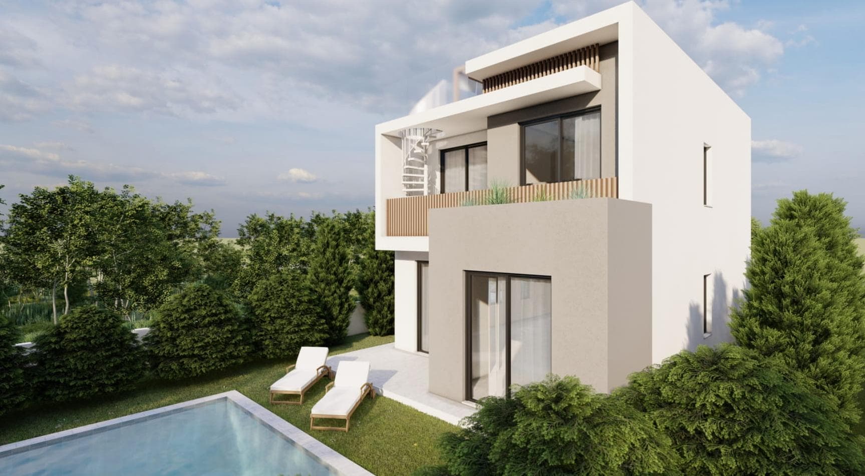 3-bedrooms house in Paphos, Cyprus.