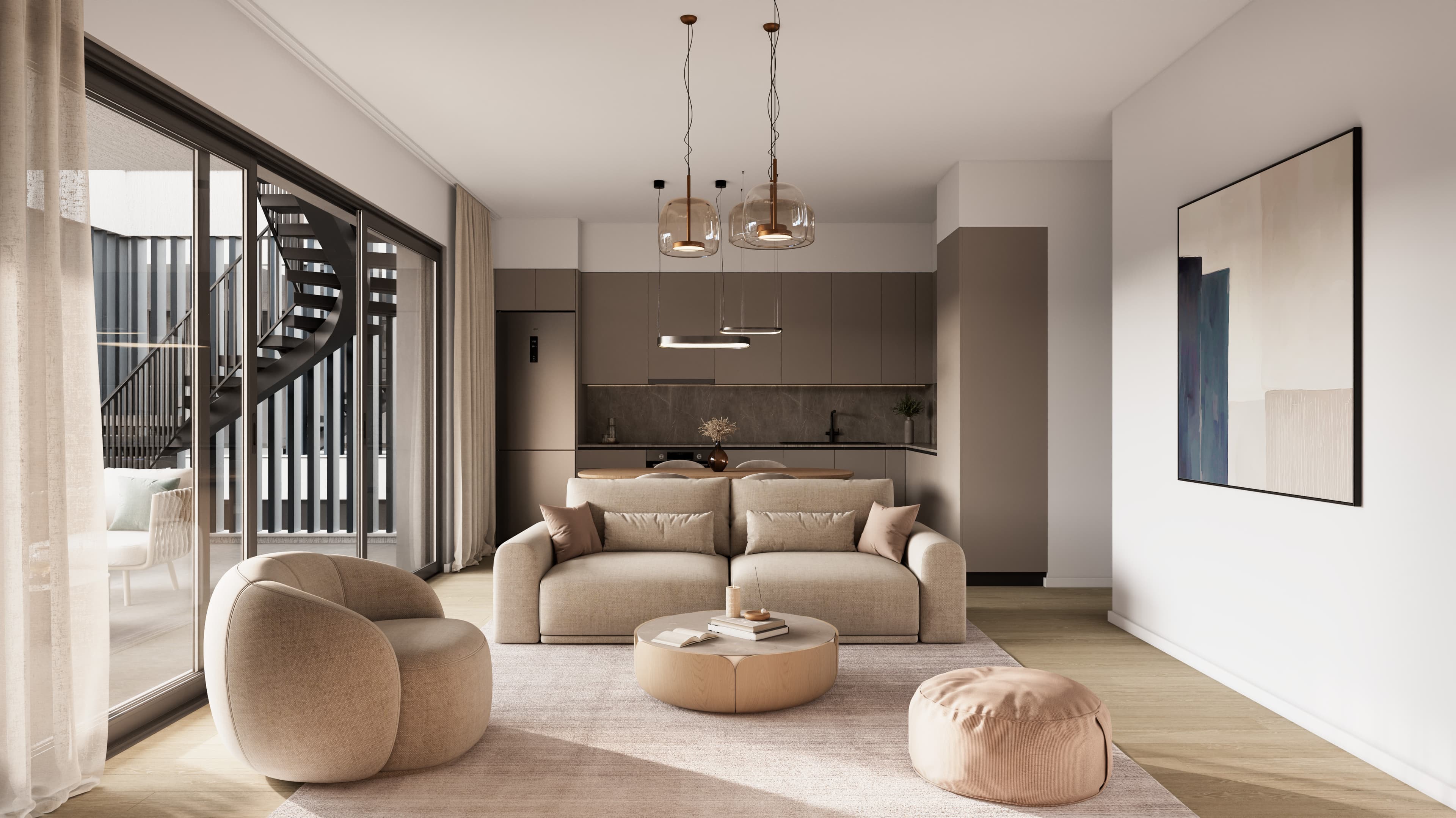 3-bedrooms apartments in Paphos, Cyprus.