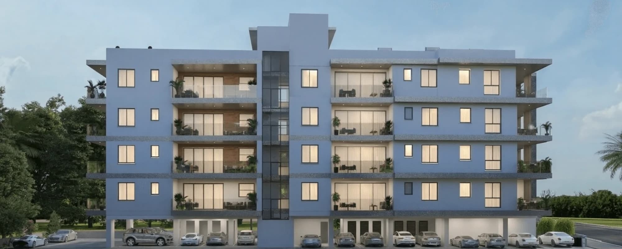 2-bedrooms apartments in Nicosia, Cyprus.