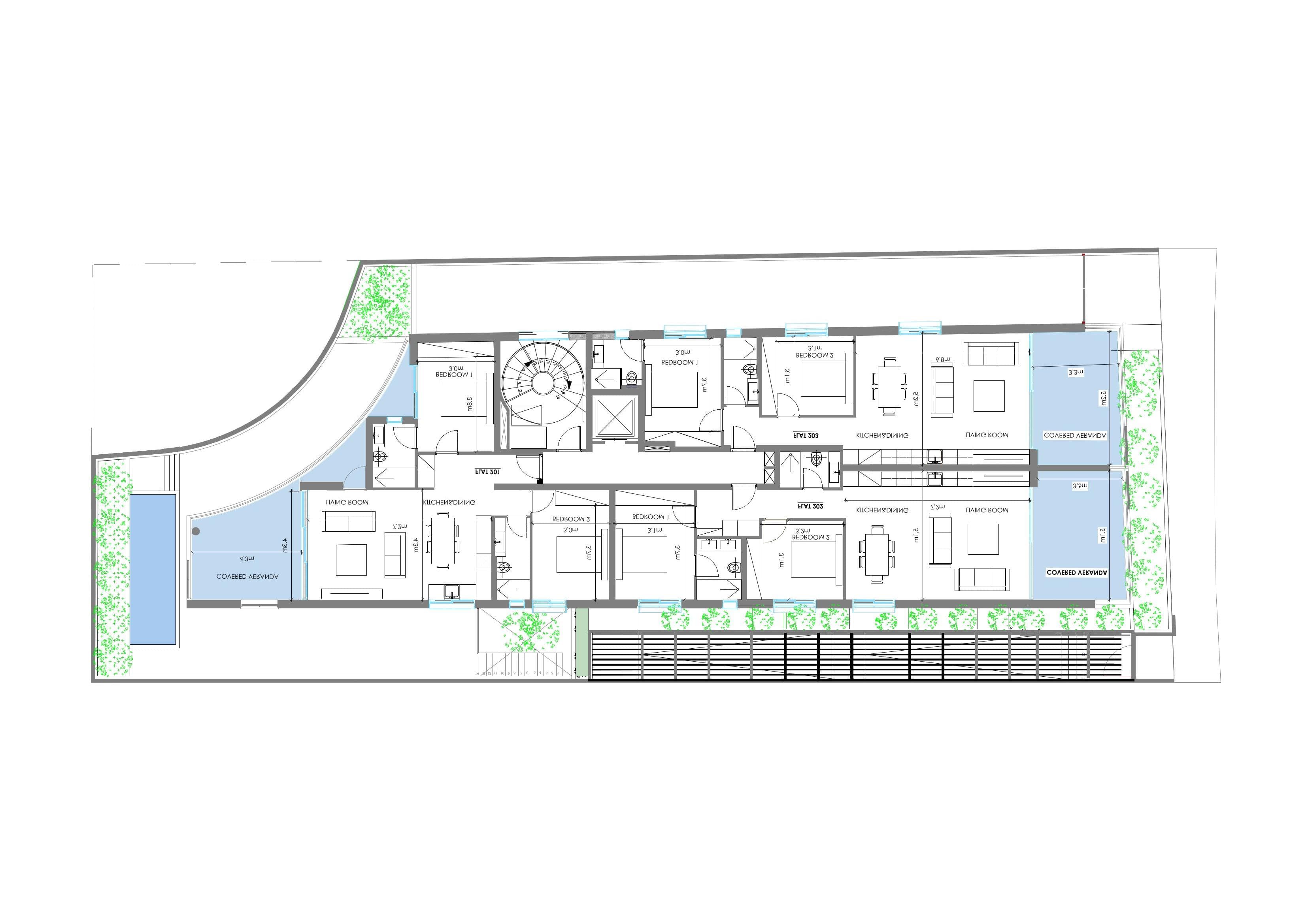 2-bedrooms apartments in Nicosia, Cyprus.
