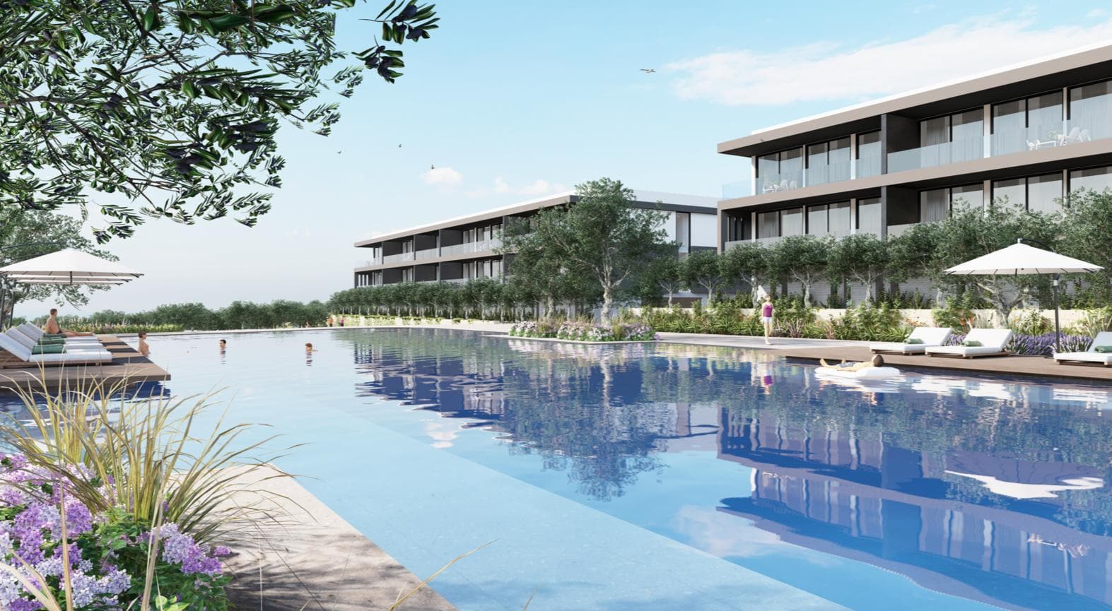 2-bedrooms apartments in Paphos, Cyprus.