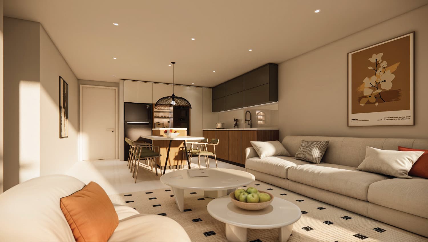 2-bedrooms apartments in Nicosia, Cyprus.