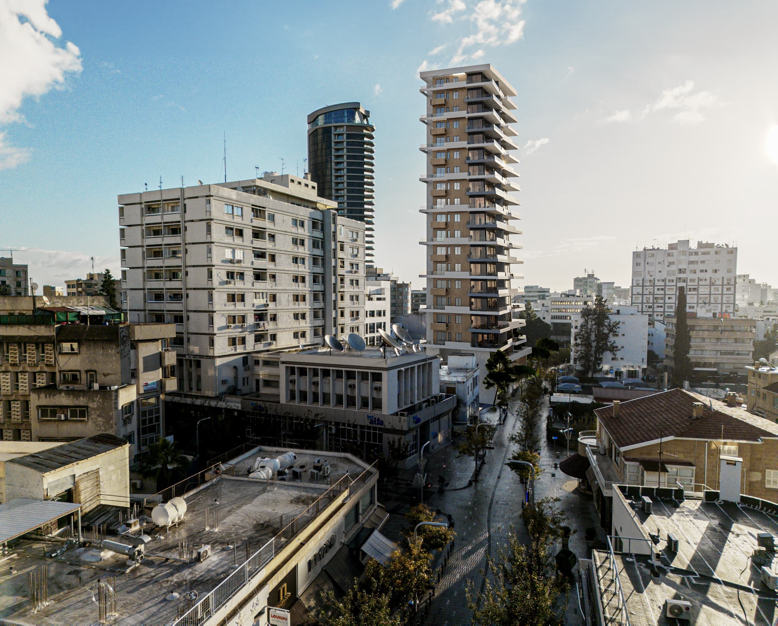 2-bedrooms apartments in Nicosia, Cyprus.