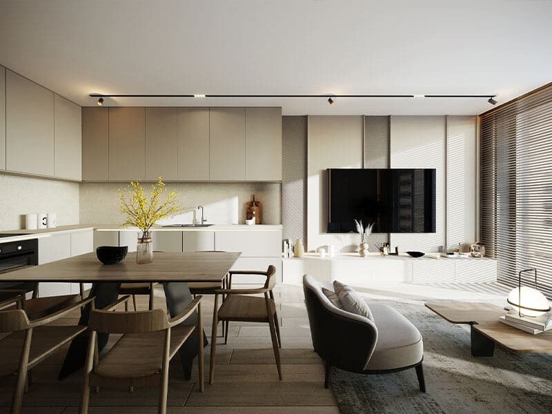 2-bedrooms apartments in Larnaca, Cyprus.