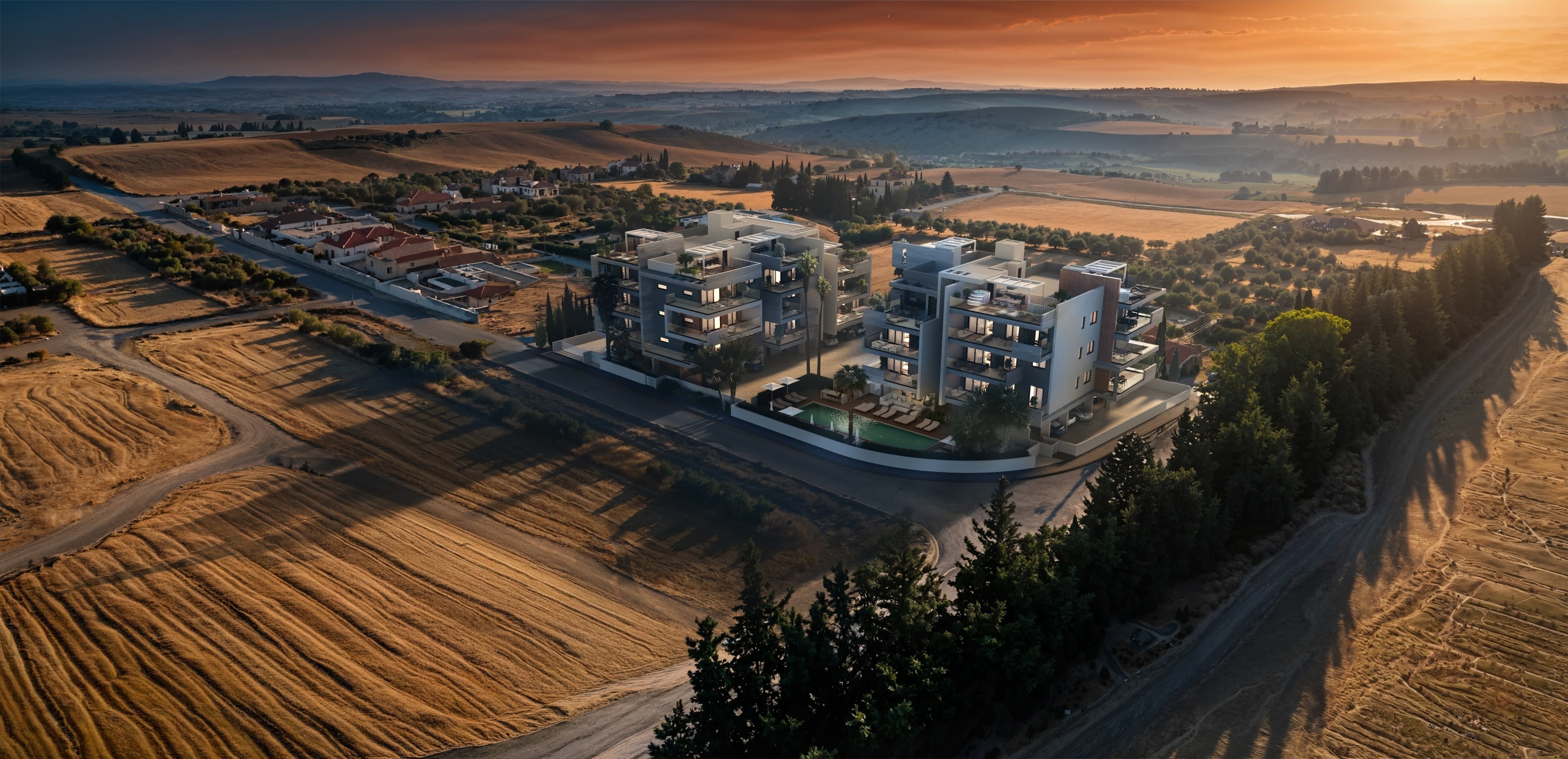 2-bedrooms apartments in Larnaca, Cyprus.