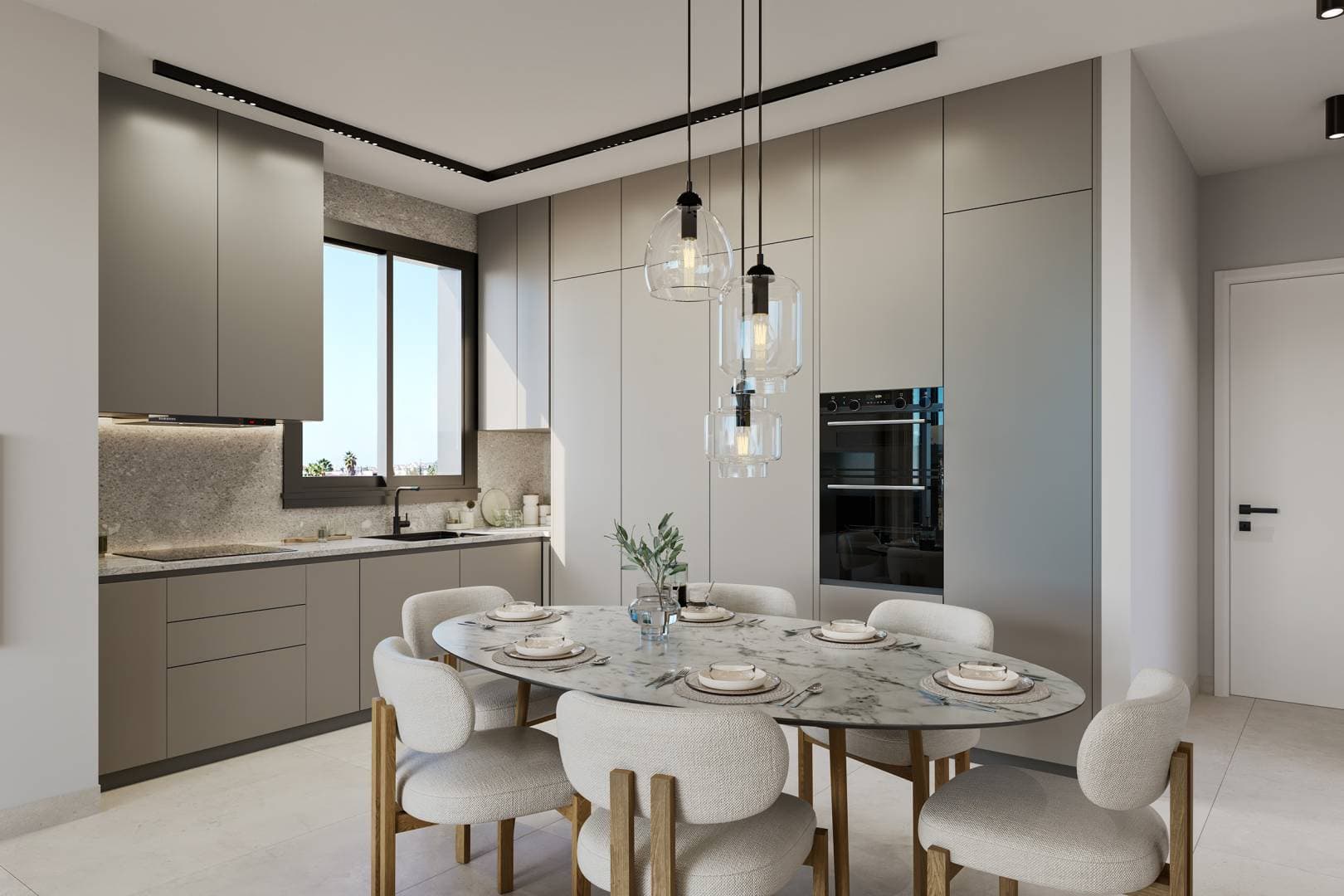 3-bedrooms apartments in Limassol, Cyprus.