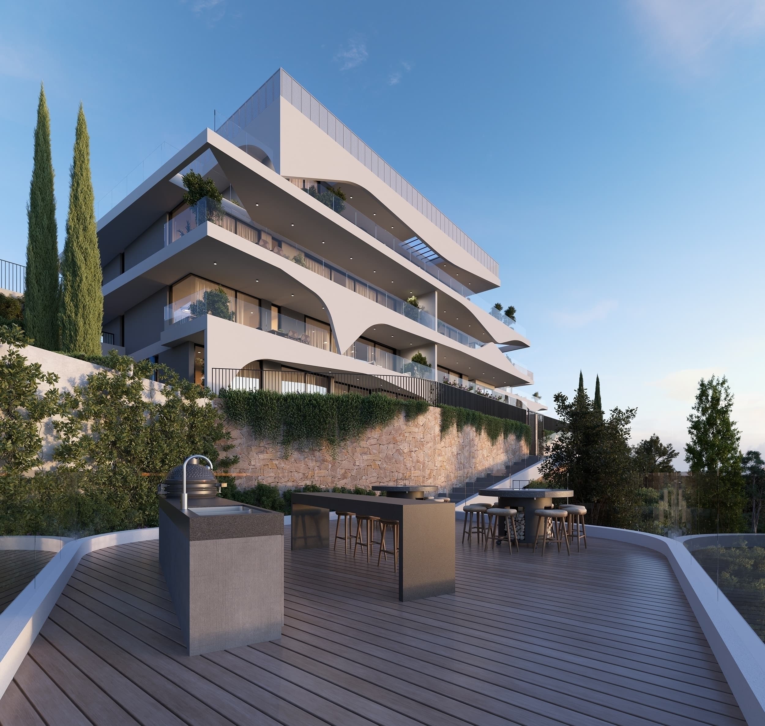 3-bedrooms apartments in Limassol, Cyprus.