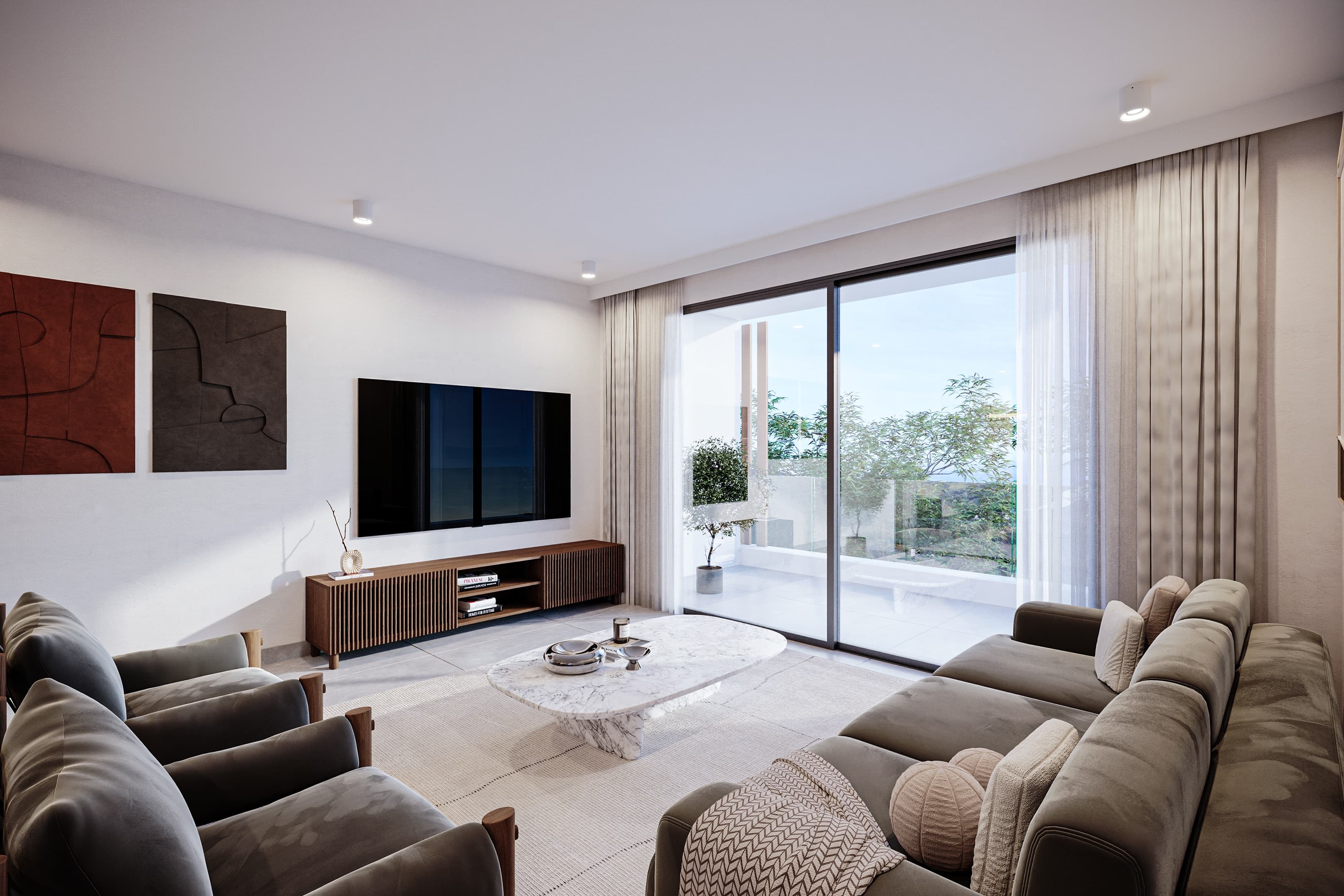 1-bedrooms apartments in Paphos, Cyprus.