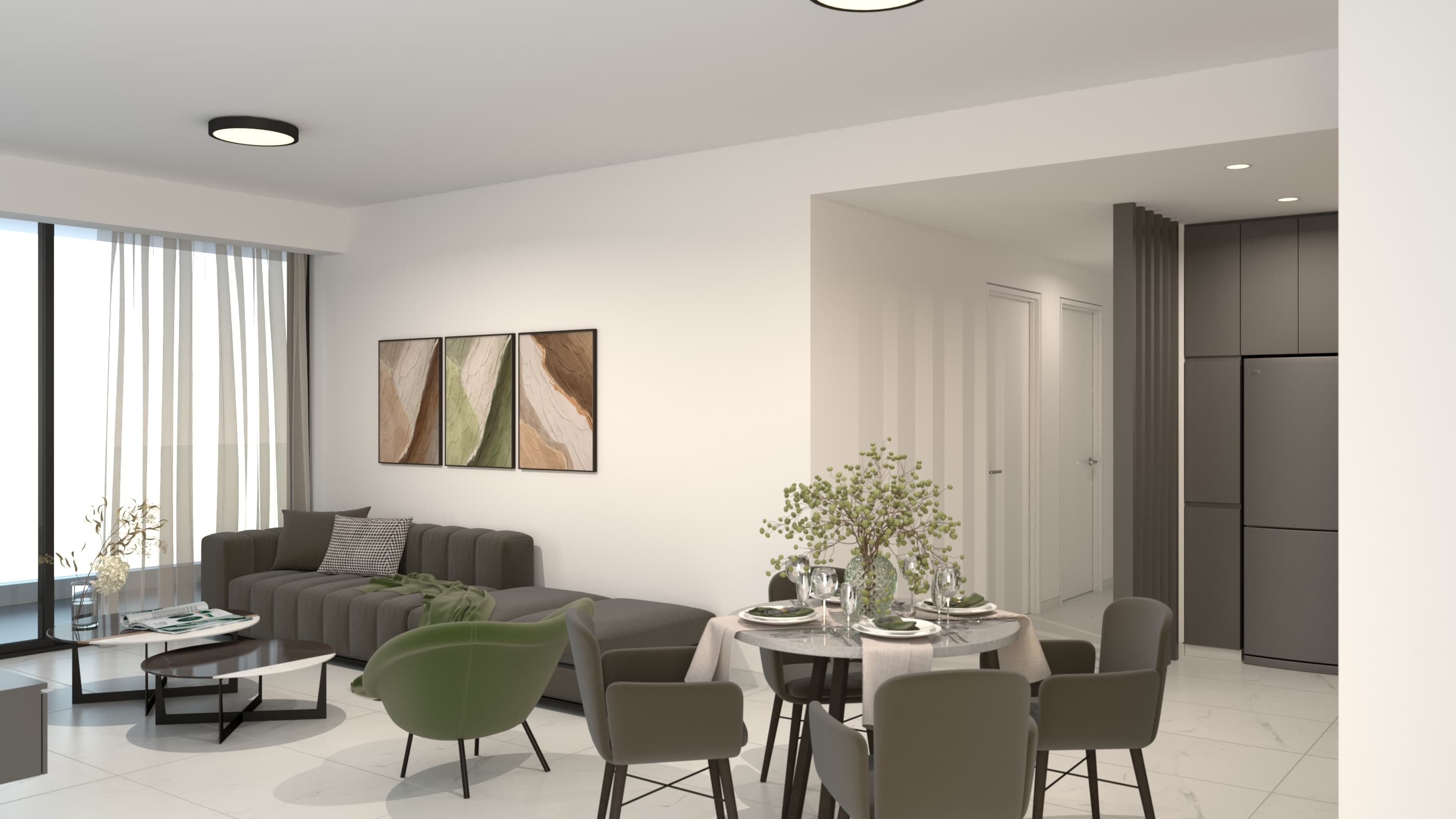 2-bedrooms apartments in Paphos, Cyprus.