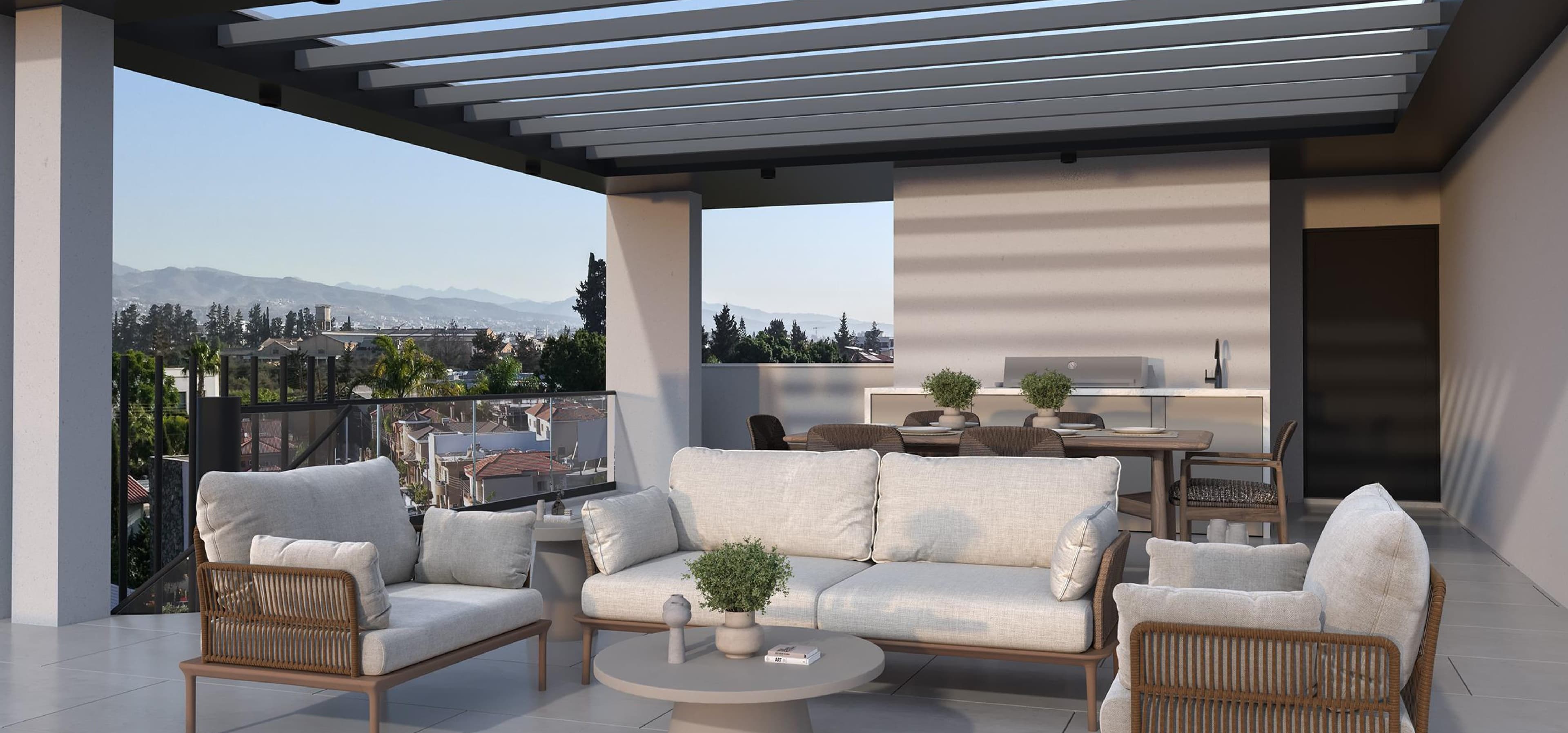 2-bedrooms apartments in Limassol, Cyprus.
