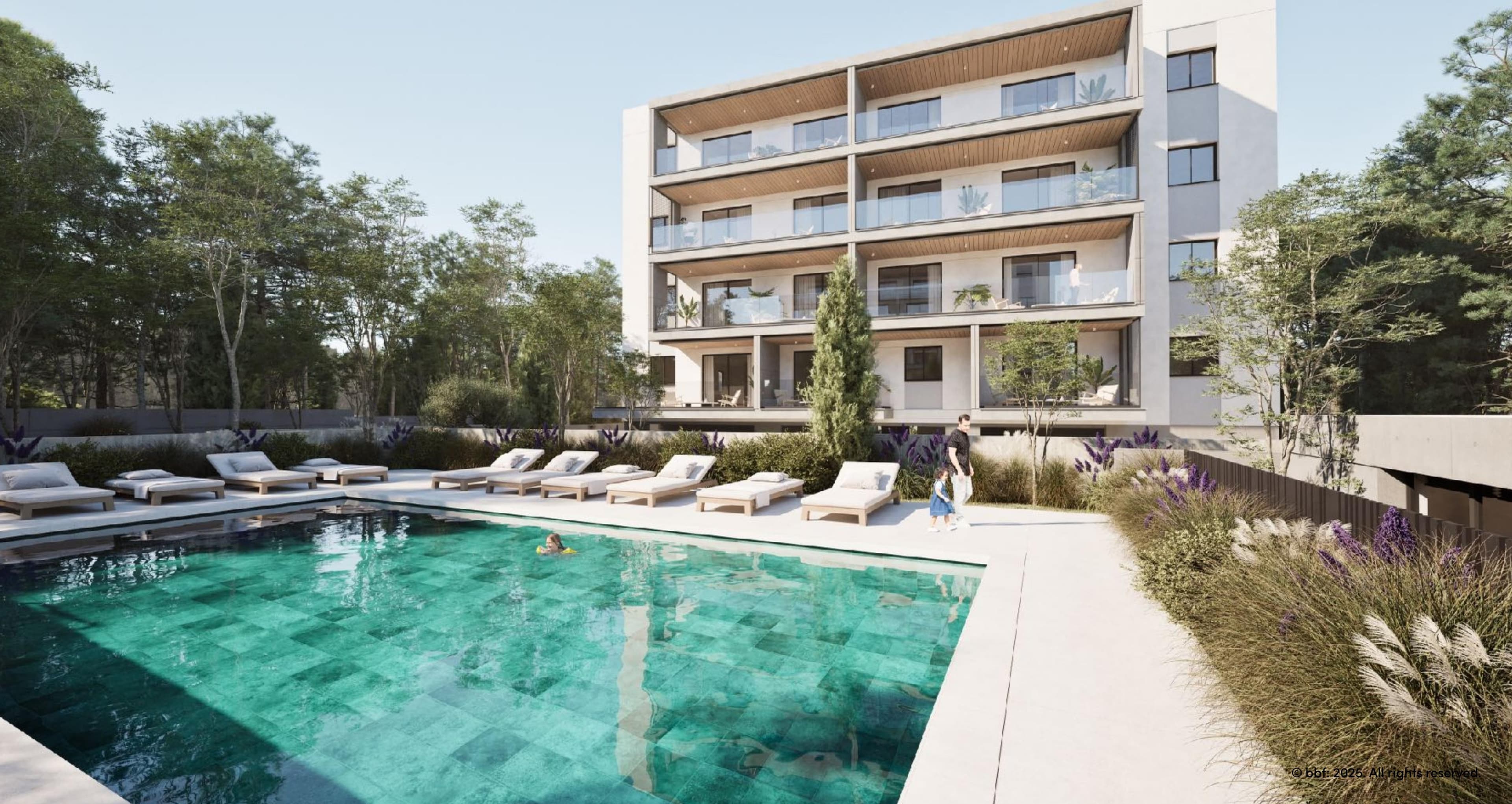 3-bedrooms apartments in Limassol, Cyprus.