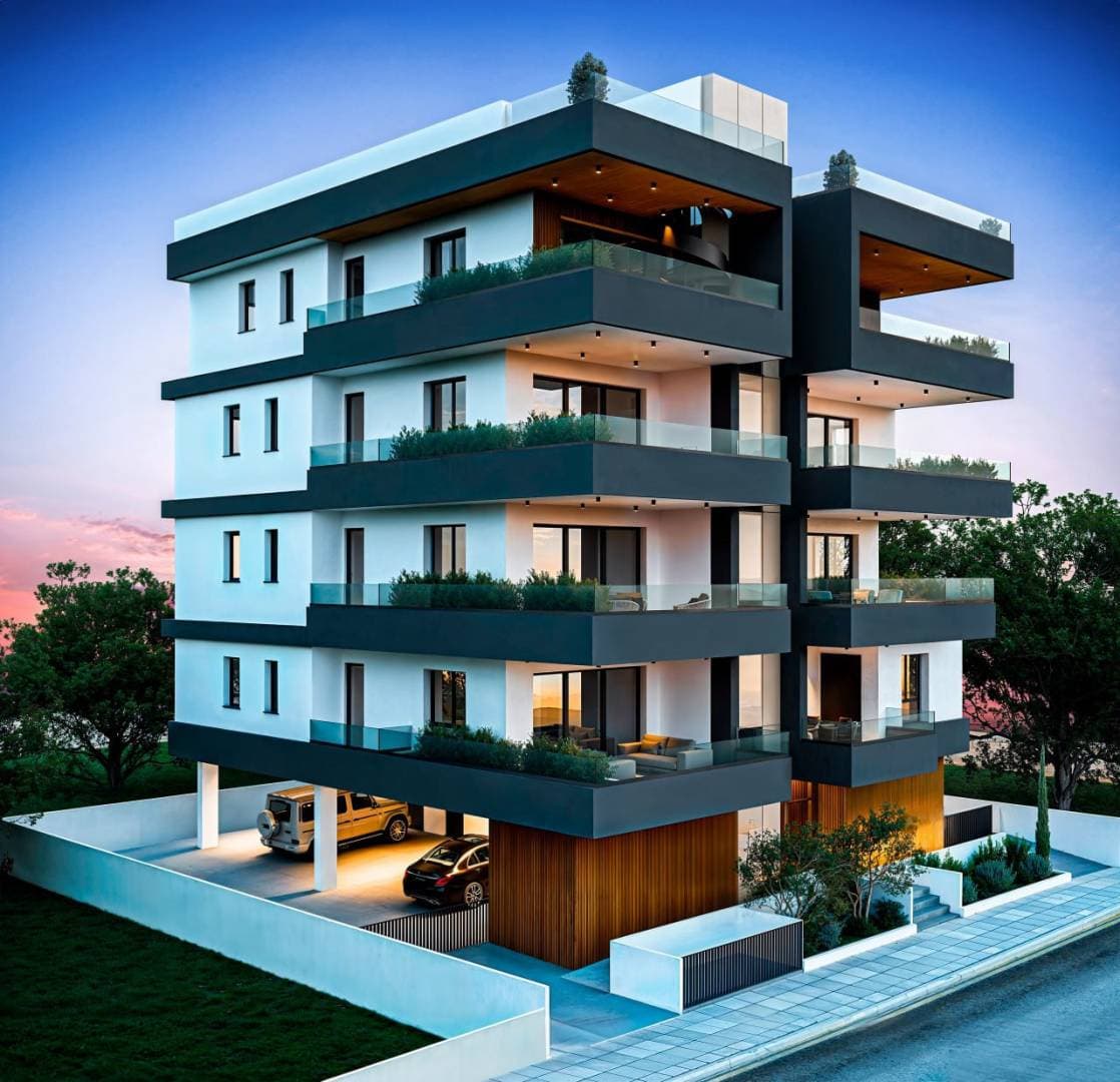 2-bedrooms apartments in Nicosia, Cyprus.