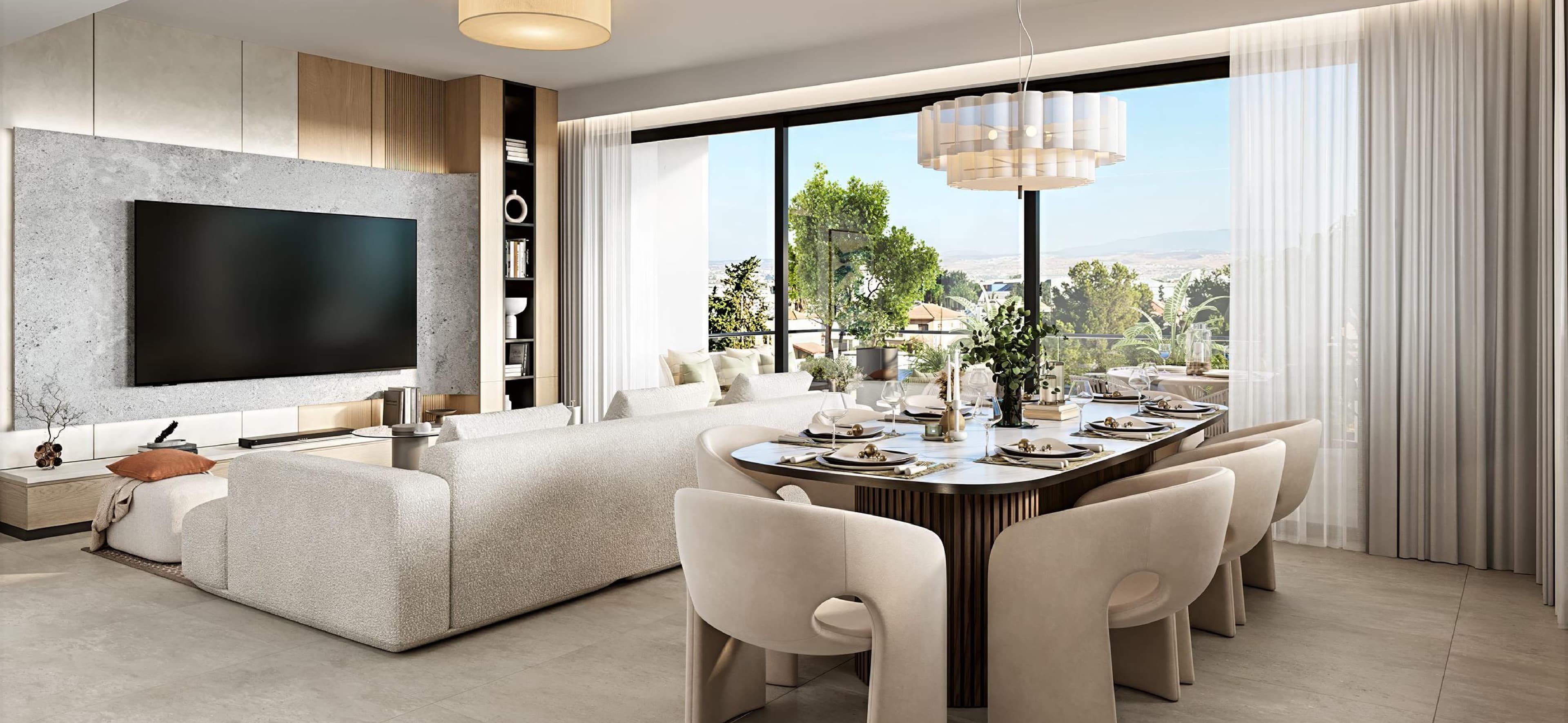 2-bedrooms apartments in Limassol, Cyprus.