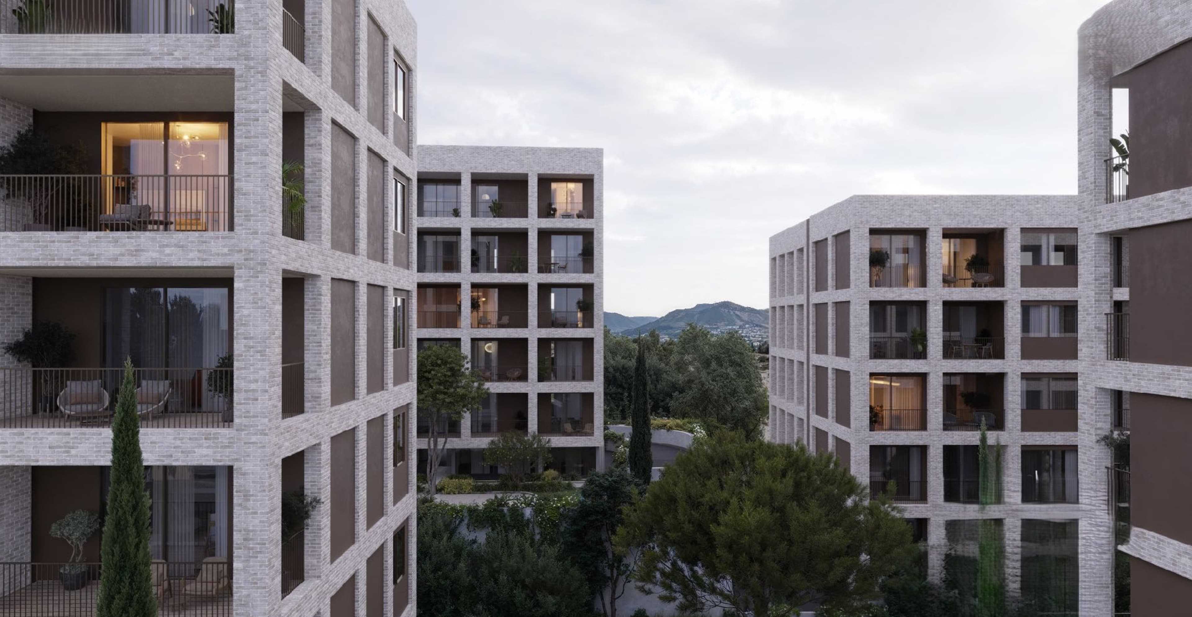 2-bedrooms apartments in Limassol, Cyprus.