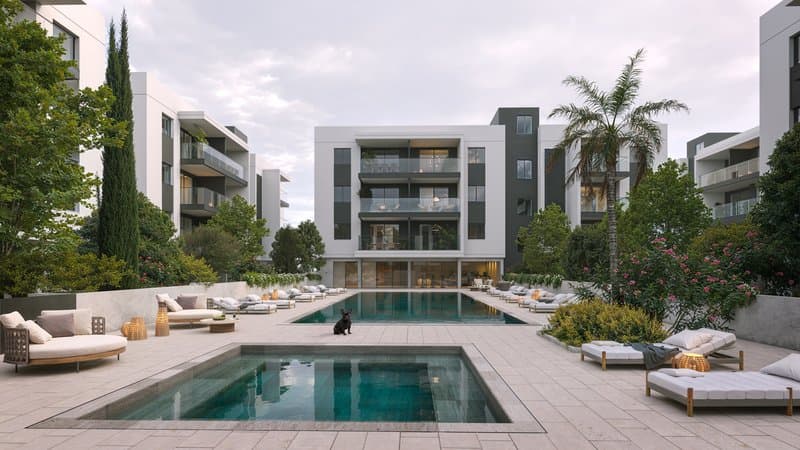 2-bedrooms apartments in Limassol, Cyprus.
