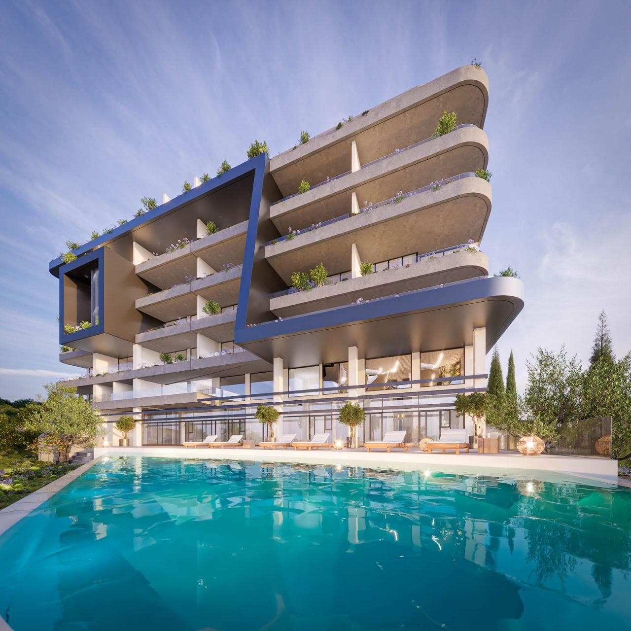 2-bedrooms apartments in Limassol, Cyprus.