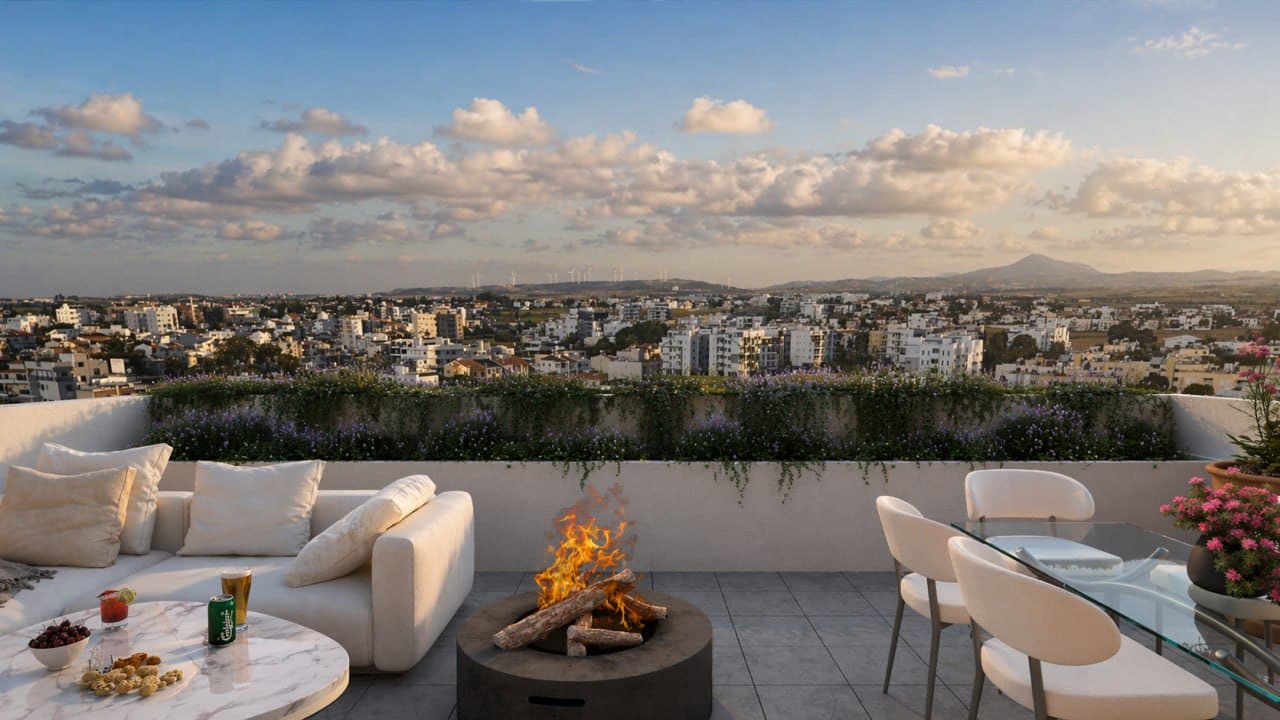 2-bedrooms apartments in Larnaca, Cyprus.