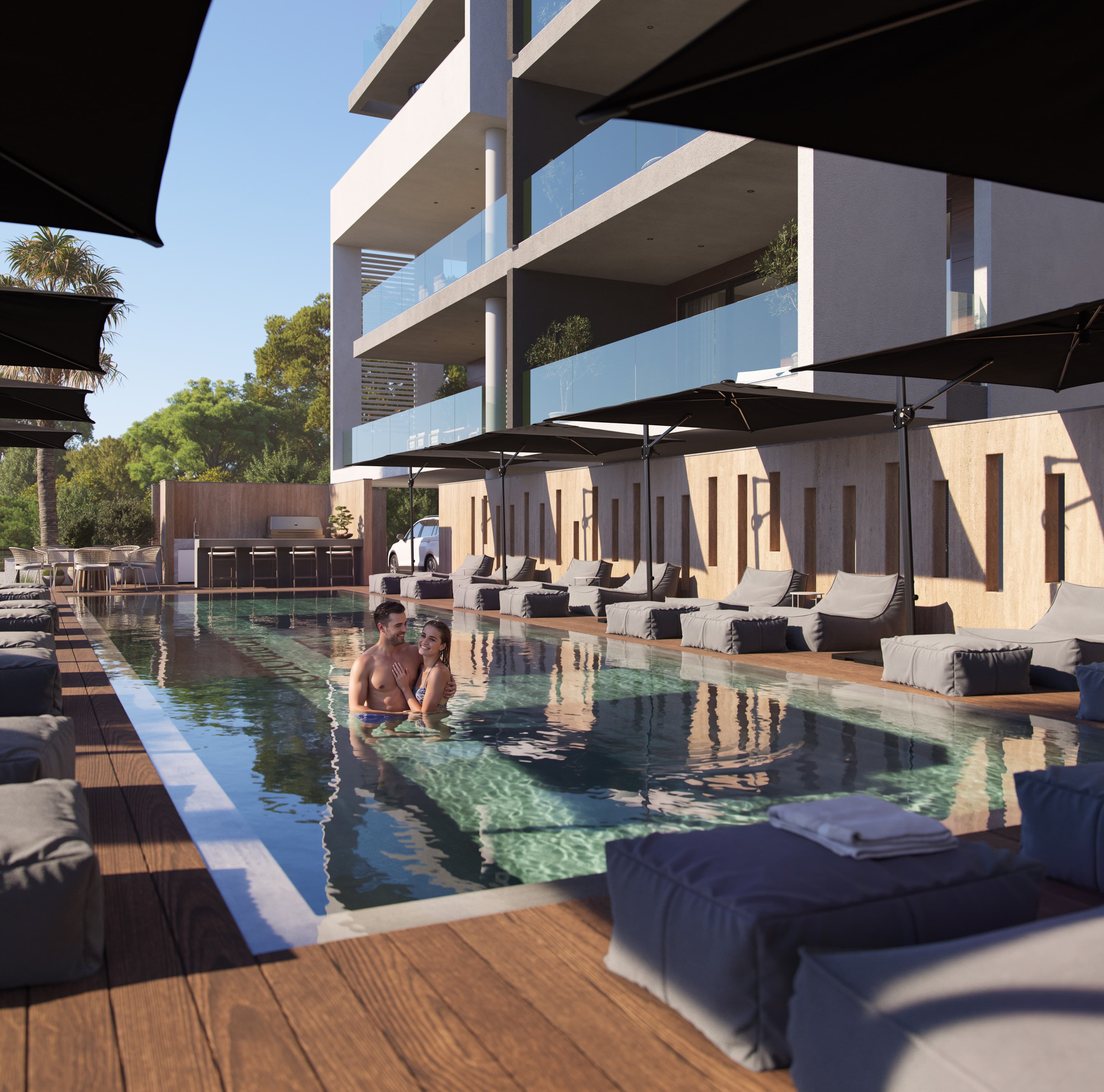 2-bedrooms apartments in Larnaca, Cyprus.