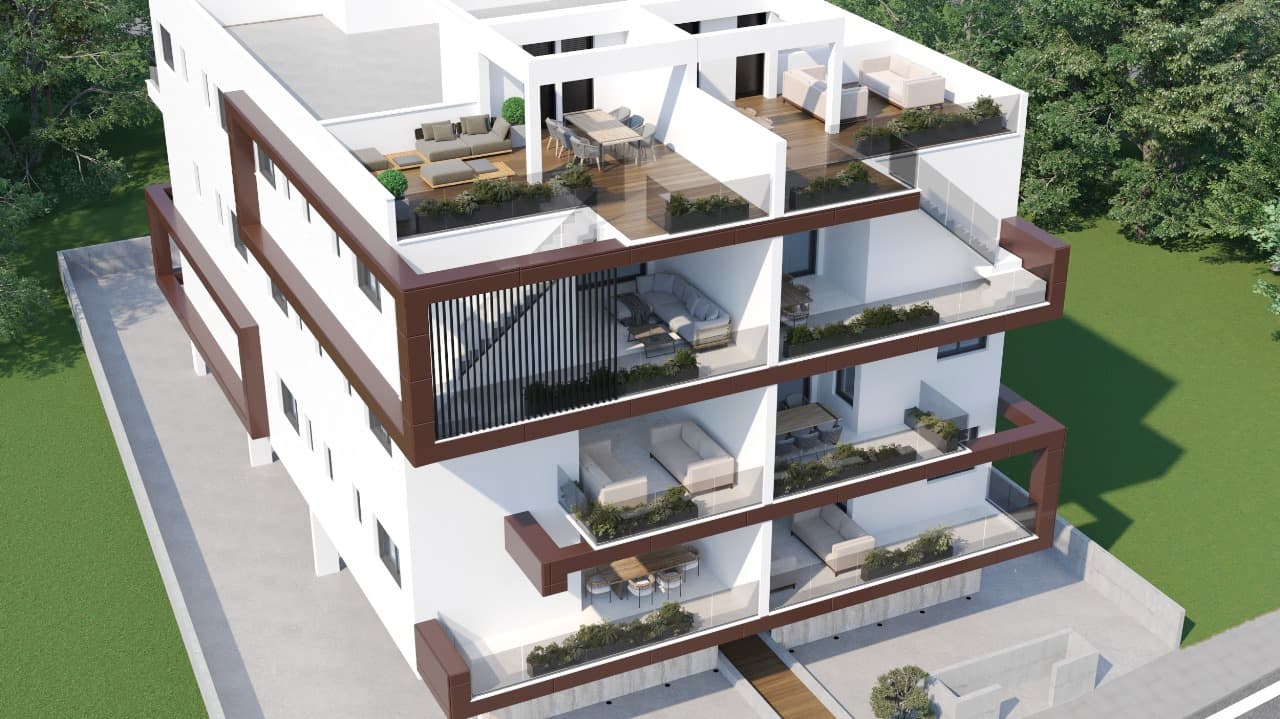 2-bedrooms apartments in Larnaca, Cyprus.