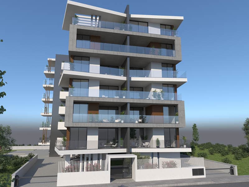 2-bedrooms apartments in Limassol, Cyprus.