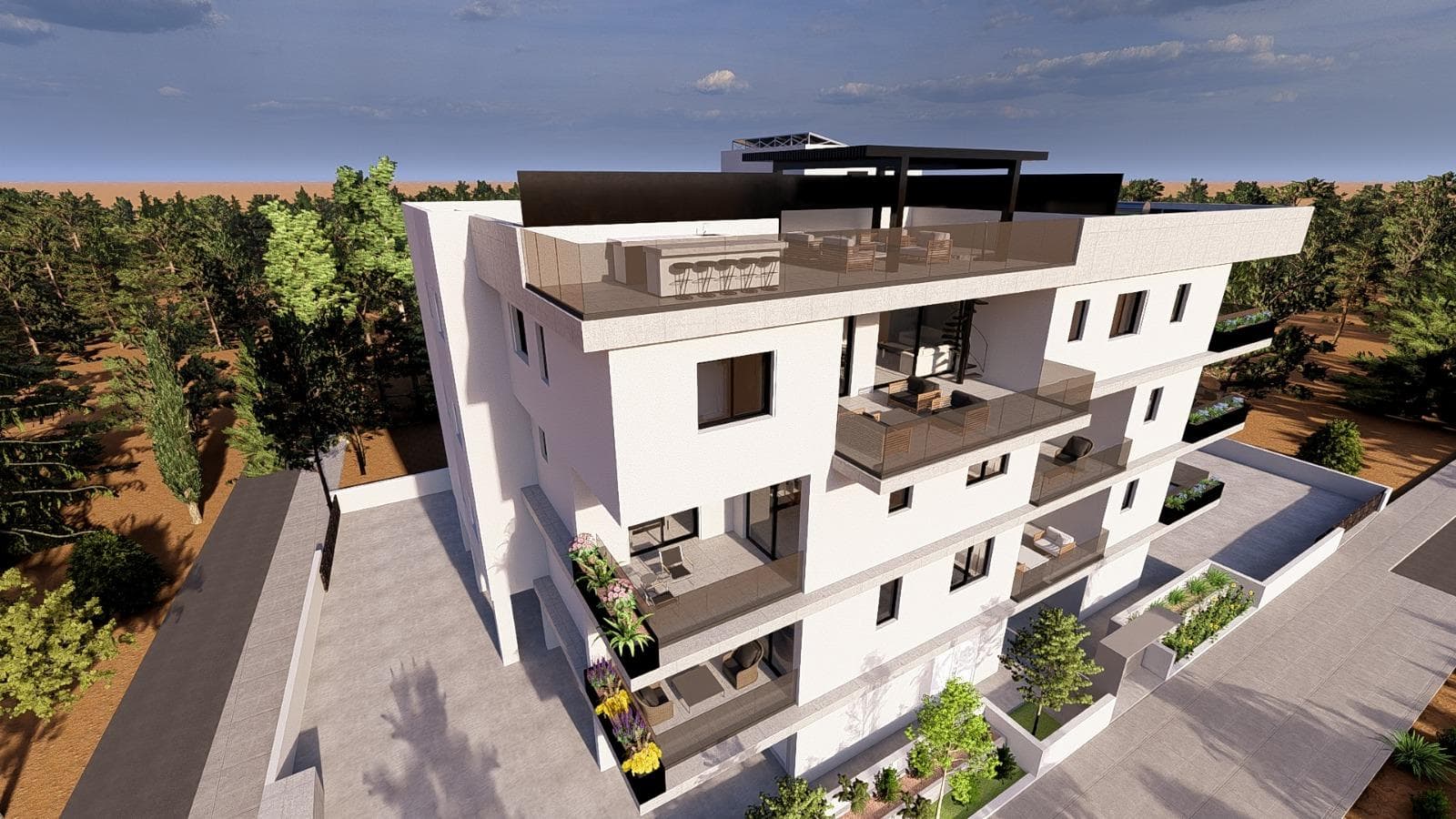 2-bedrooms apartments in Limassol, Cyprus.